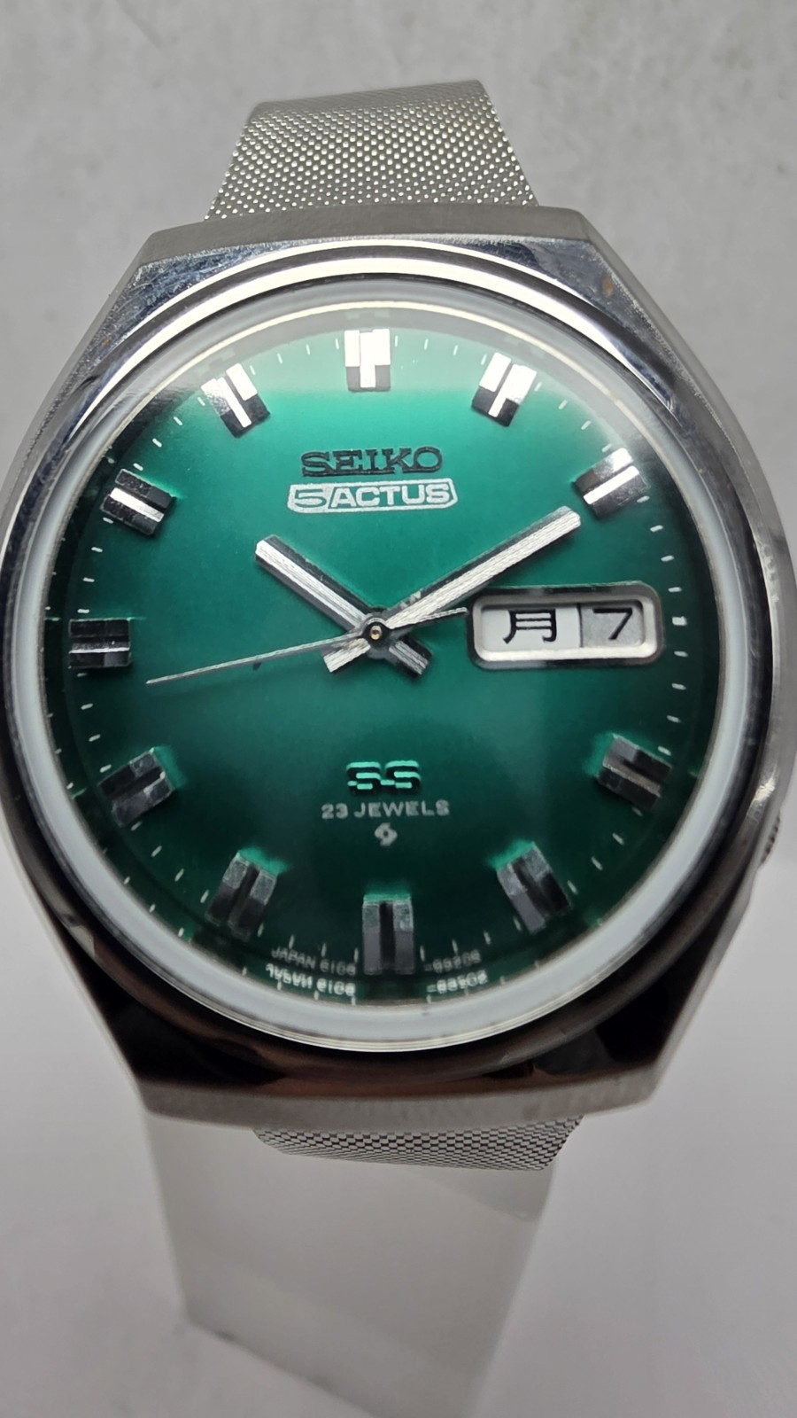 Seiko Actus SS 6106-8680 Green Dial Automatic Serviced JDM Kanji/Eng