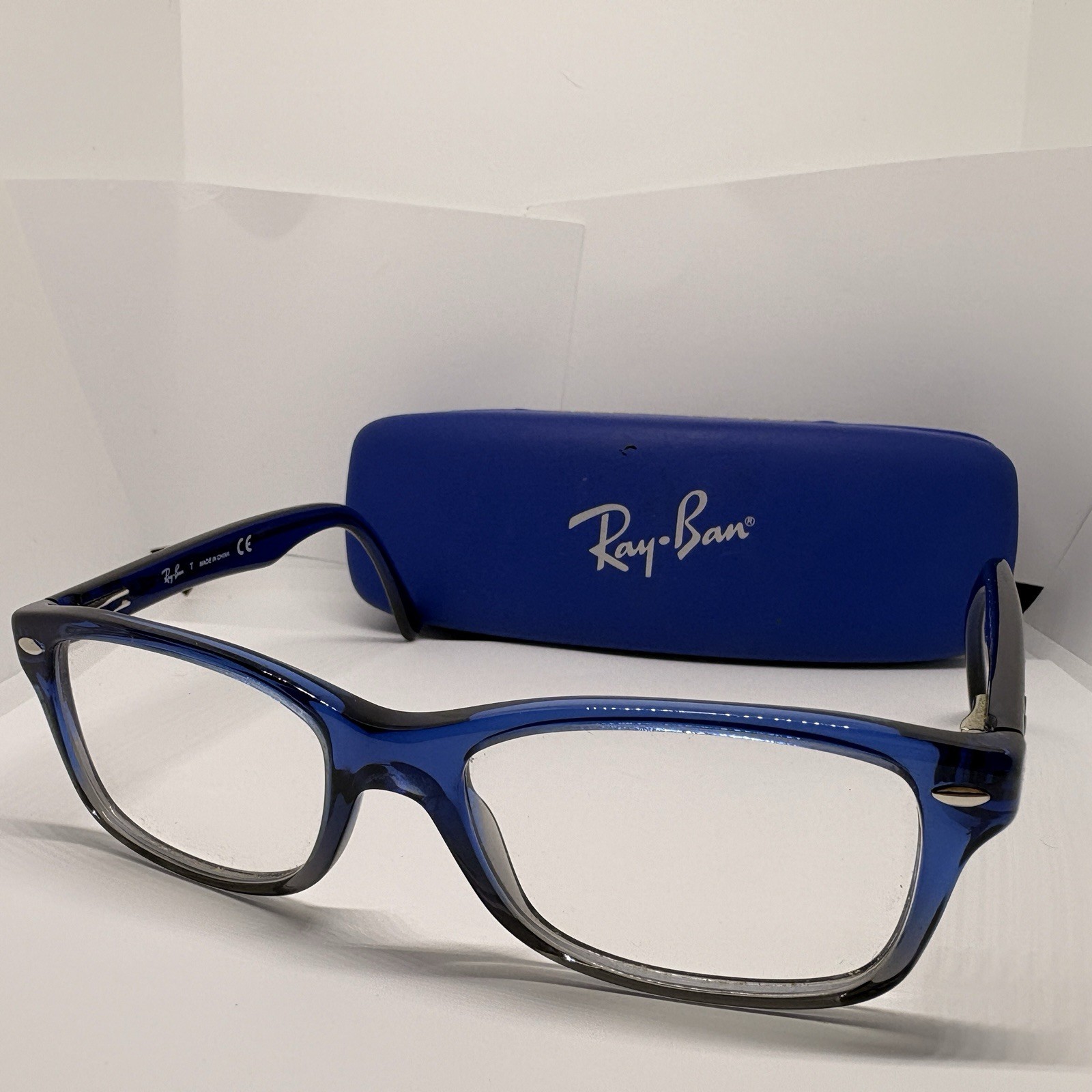 Ray-Ban Kids RB 1531 3647 Blue Grey Gradient Eyeglasses Frames w/ Case 48-16