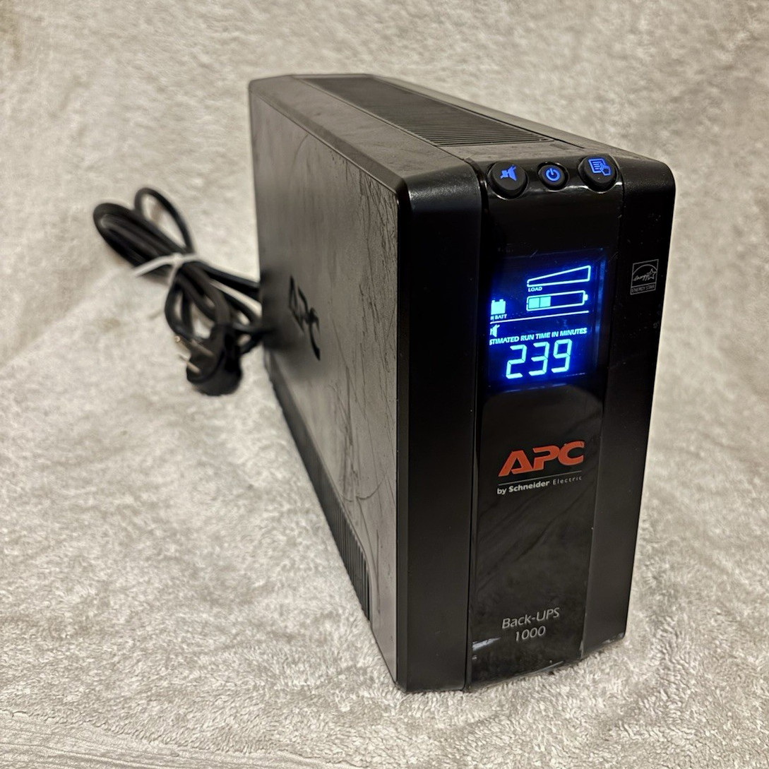 APC BX1000M-LM60 Back-UPS 1000VA 600W LCD Battery Backup w/ Battery Tested APC BX1000M-LM60 Back-UPS 1000VA 600W LCD Battery Backup w/ Battery Tested