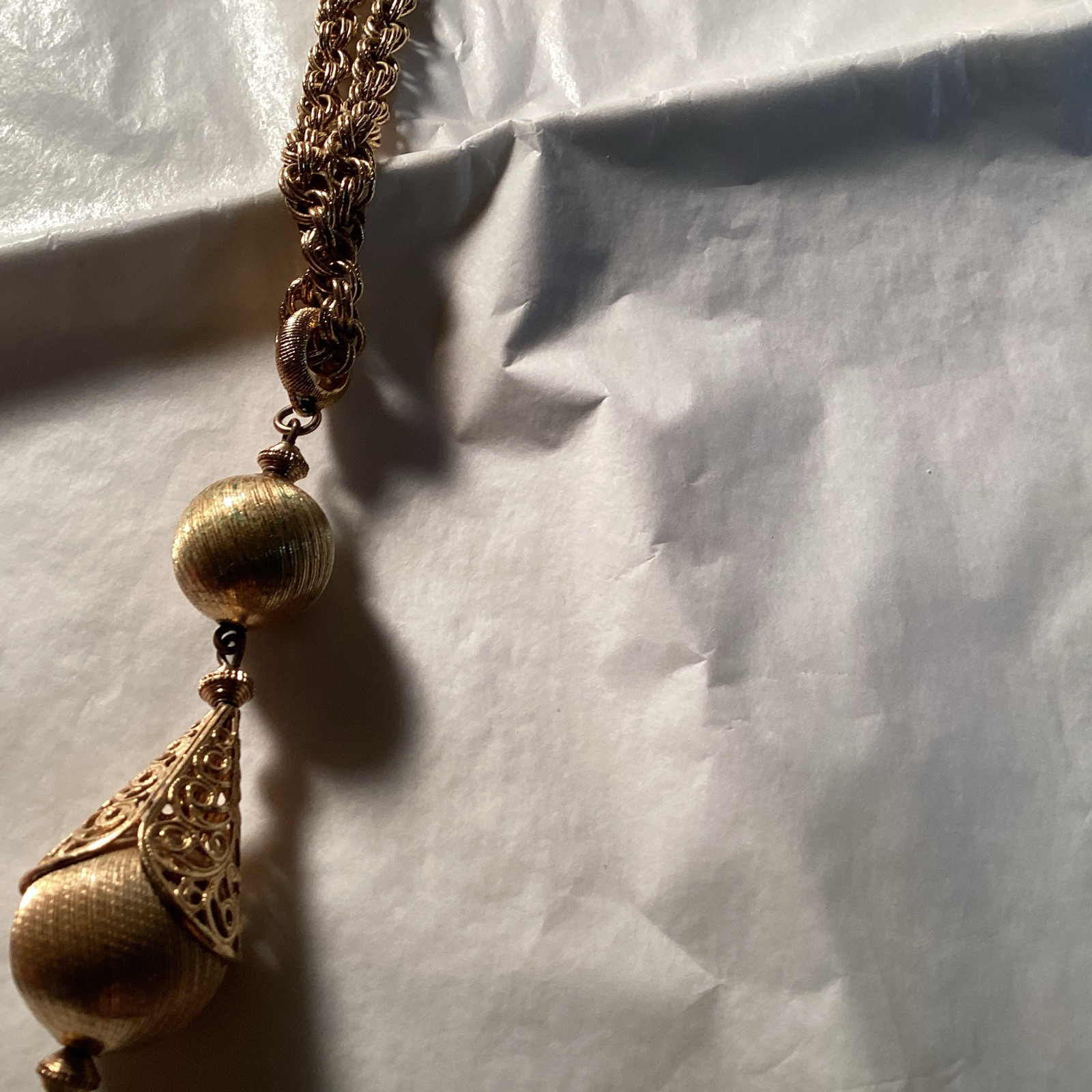 Vintage MONET Gold Tone Bolero Necklace Vintage MONET Gold Tone Bolero Necklace
