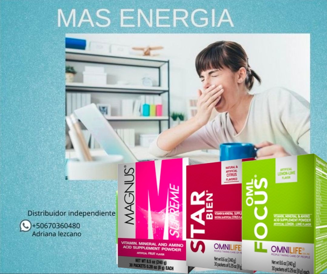 Energía Para Tu Dia Con Magnus Supreme, Star Bien Y Oml Focus De Omnilife