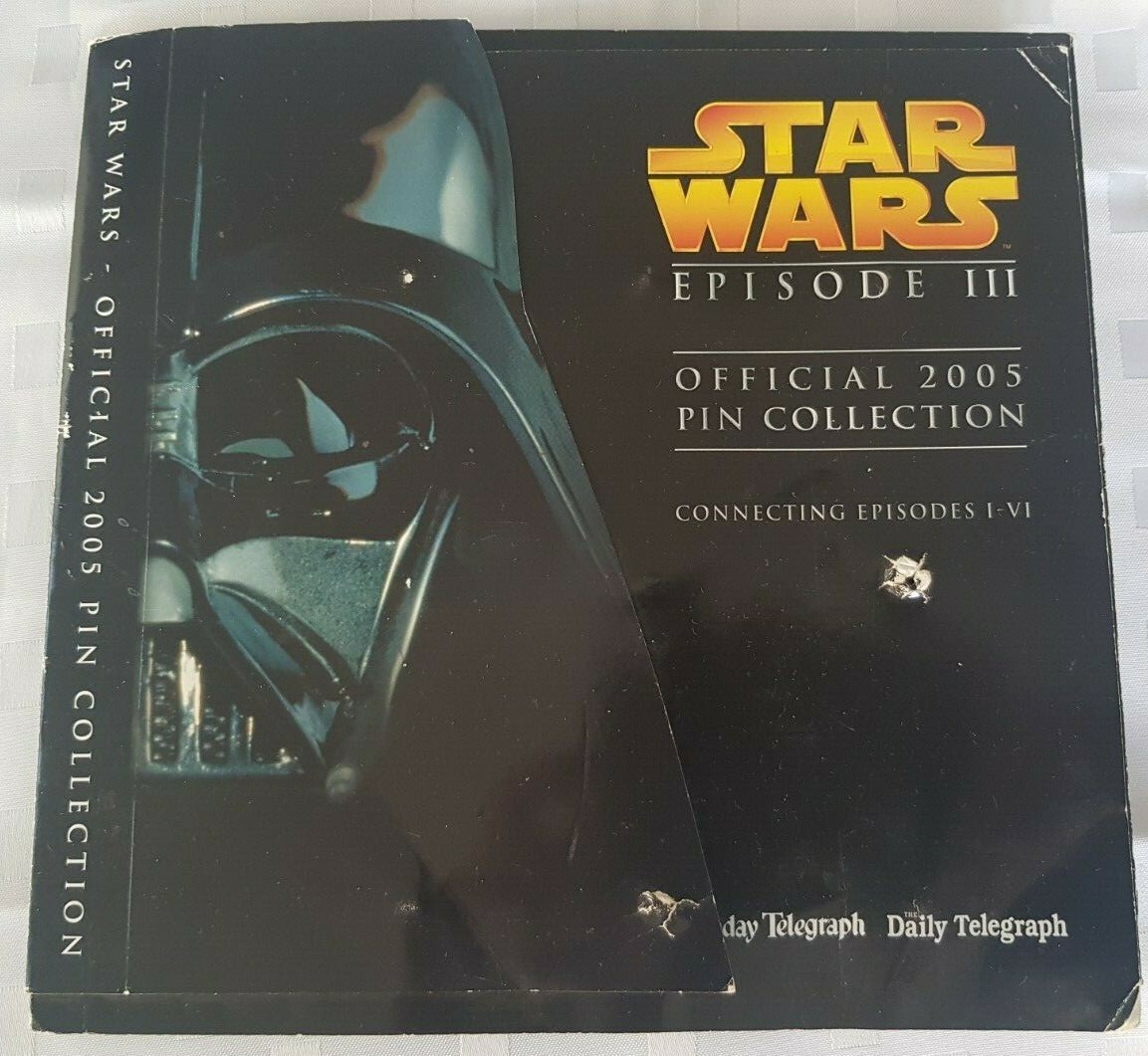 13 Star Wars Hologram Metal Pins With Folder