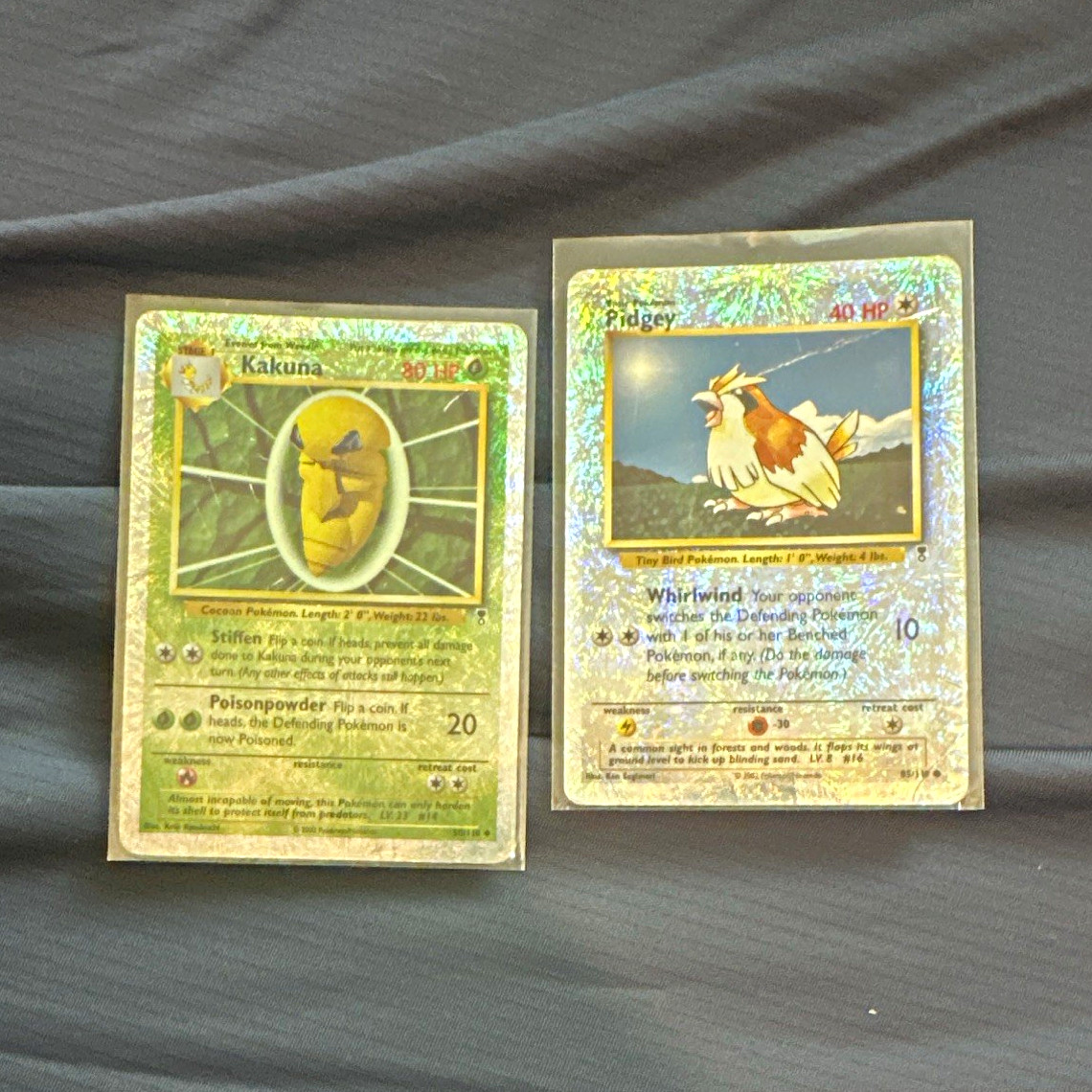 Pokemon TCG Legendary Collection Reverse Holo Kakuna 50/110 & Pidgey 85/110