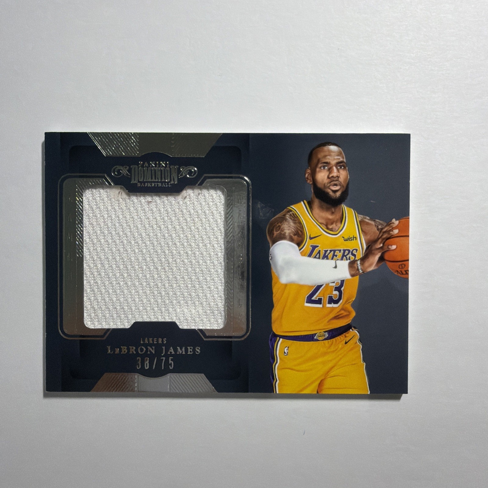 2018-19 Panini Dominion - Mammoth Materials LeBron James #MM-LJ /75 (MEM)