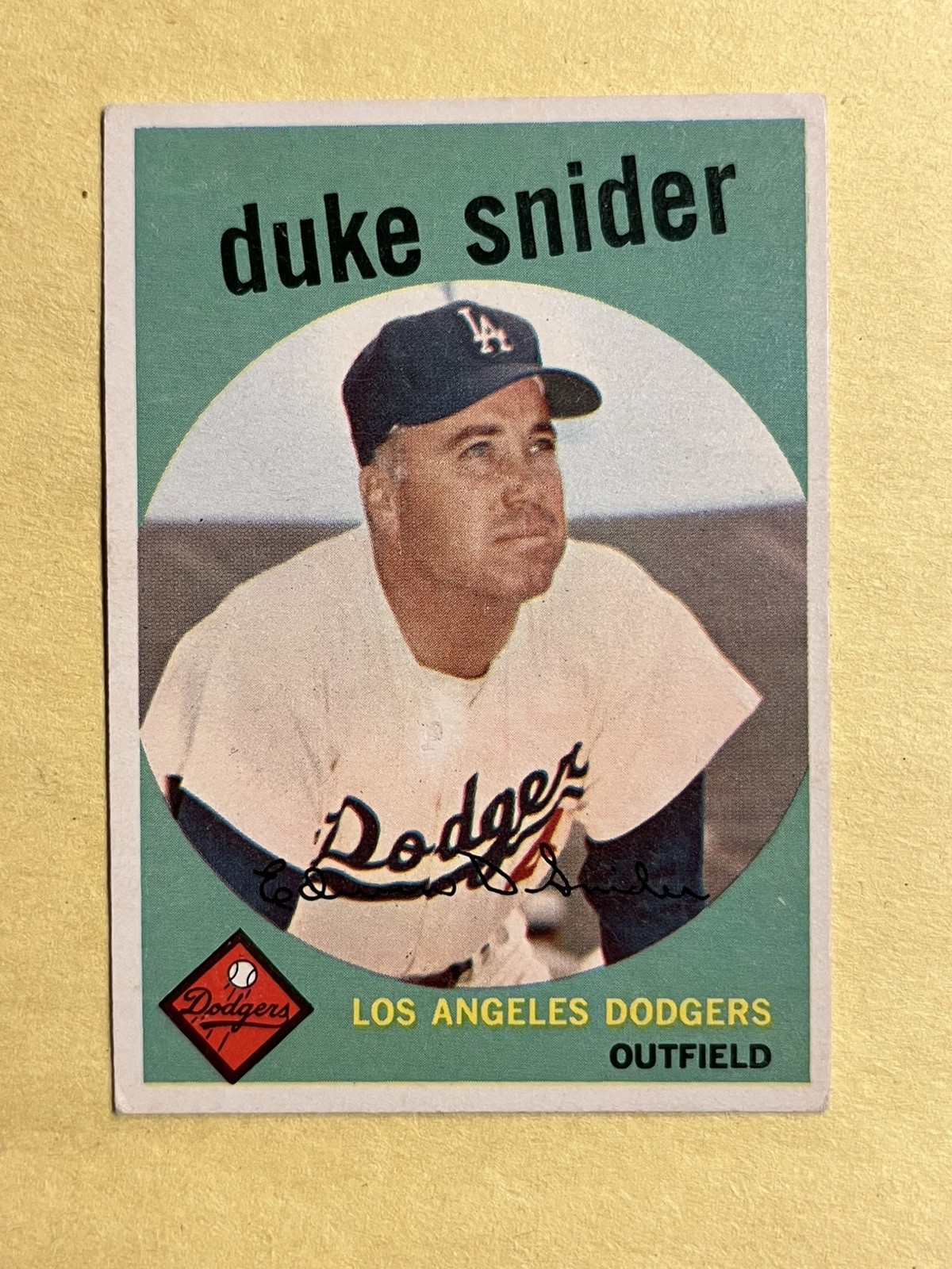 1959 Topps - Duke Snider #20 POOR (PLEASE READ DESCRIPTION)