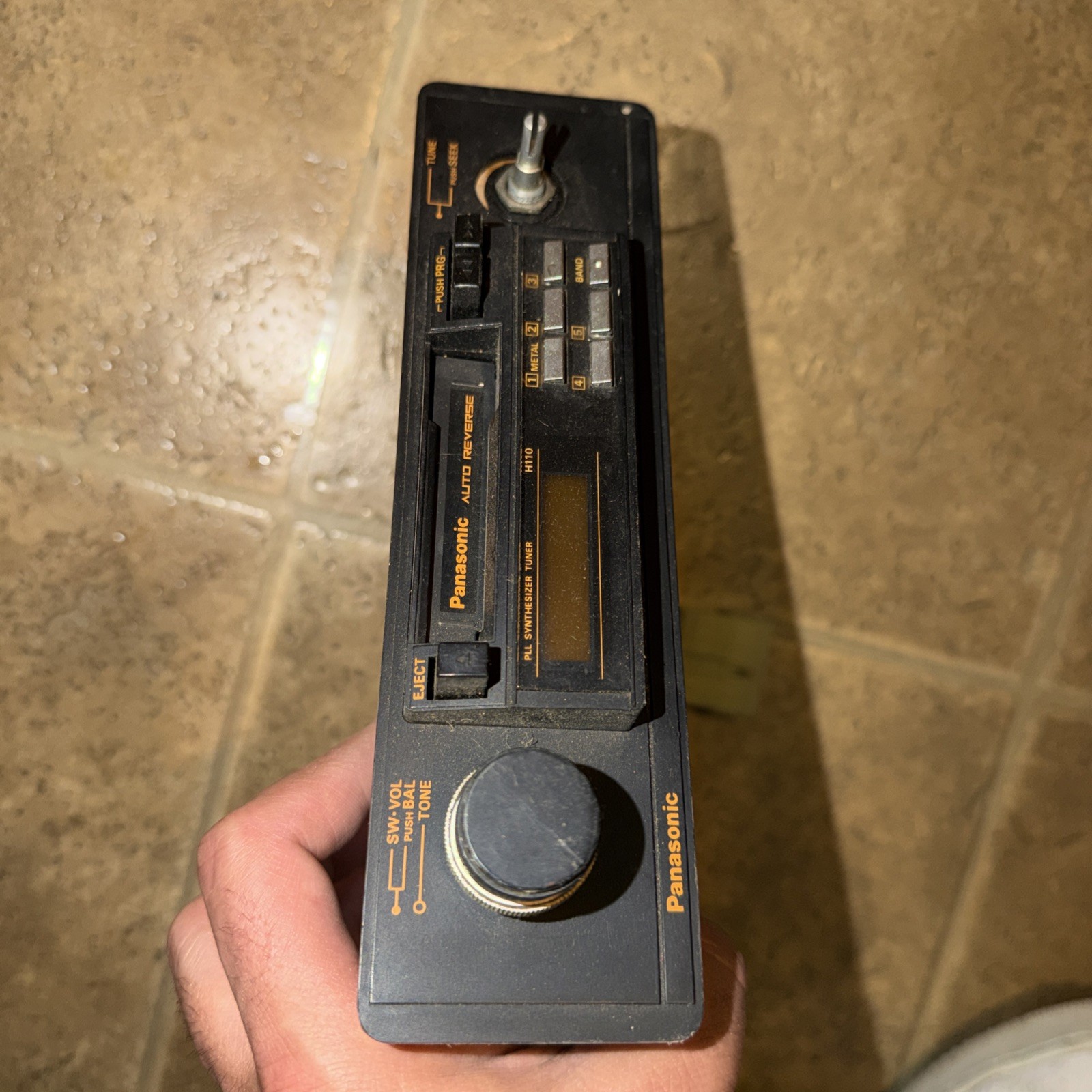 Vintage Panasonic CQ-H110FKU Car Cassette Player AM FM Radio 96300-21100 Japan Vintage Panasonic CQ-H110FKU Car Cassette Player AM FM Radio 96300-21100 Japan