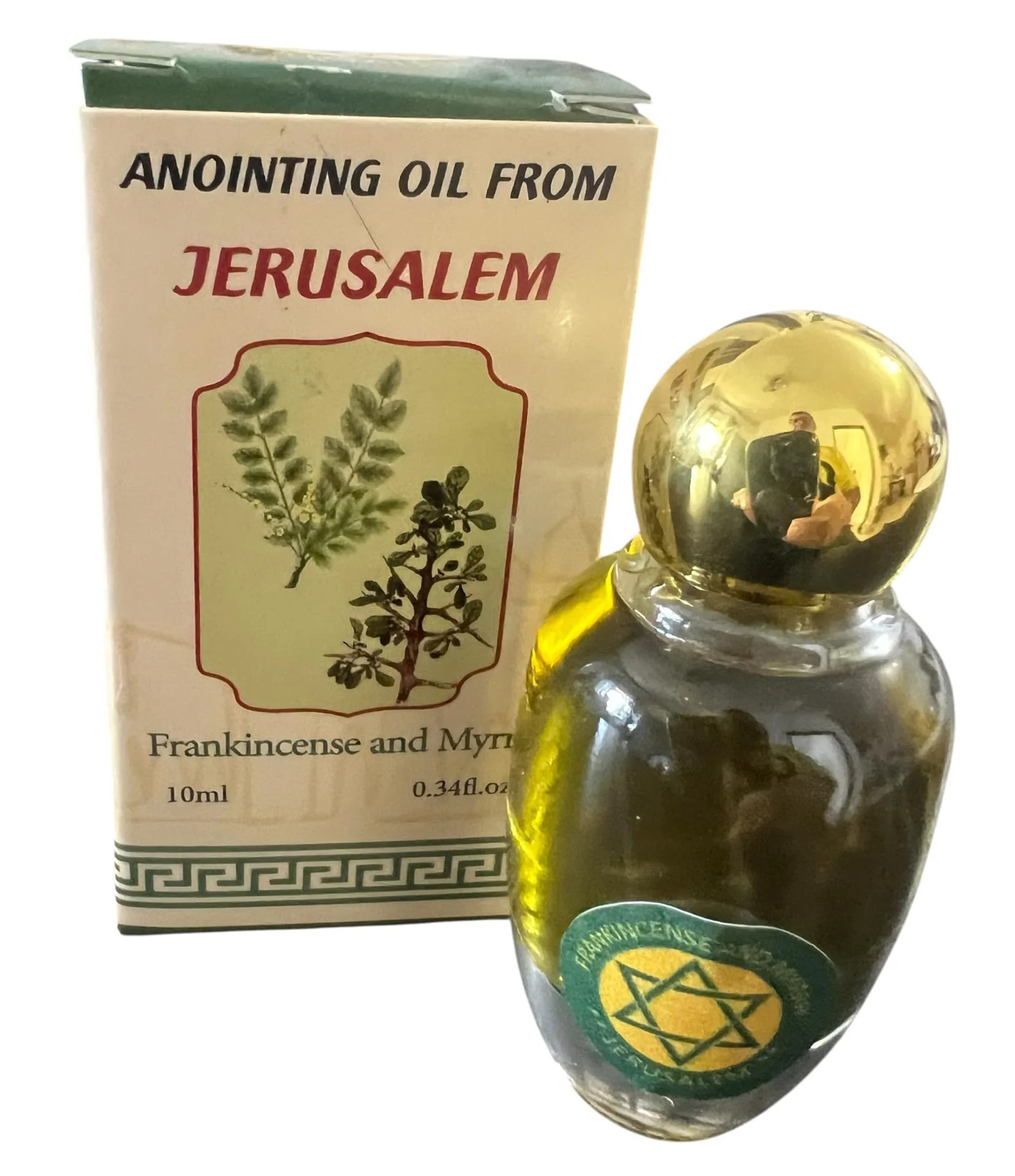 Frankincense and Myrrh Anointing Oil from Jerusalem, Biblical Holy Land Oil Frankincense and Myrrh Anointing Oil from Jerusalem, Biblical Holy Land Oil