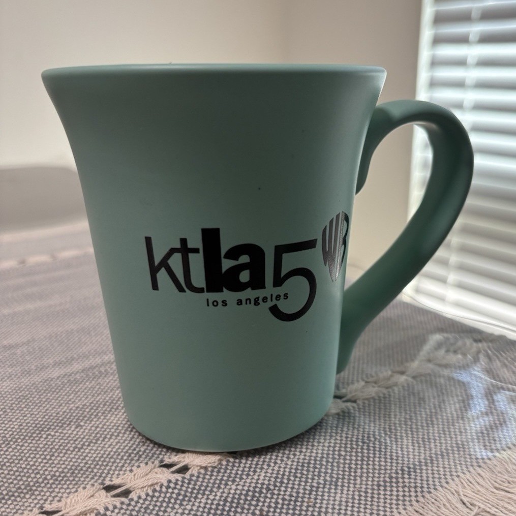 Vintage 1997 KTLA 5 WB Los Angeles Coffee Mug TV Station Promo Made USA