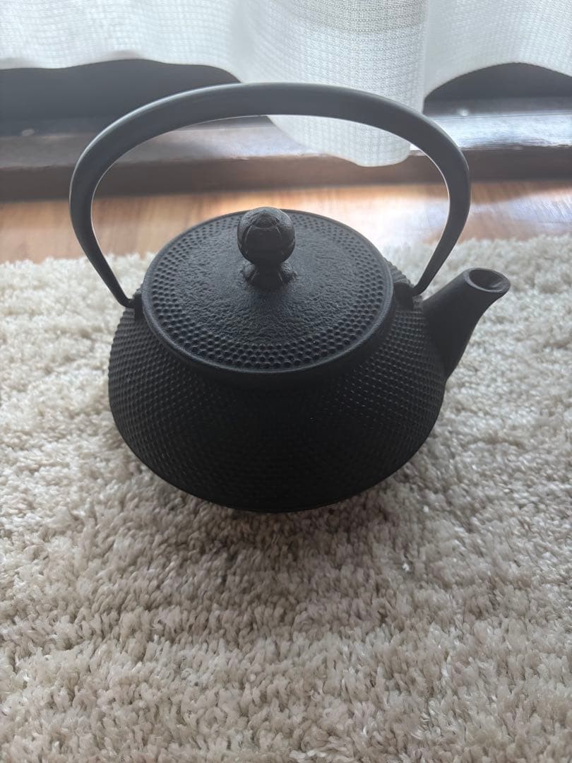 Iwachu Arare 5 Type 650ml Iron Teapot Black Authentic Handcrafted Classic