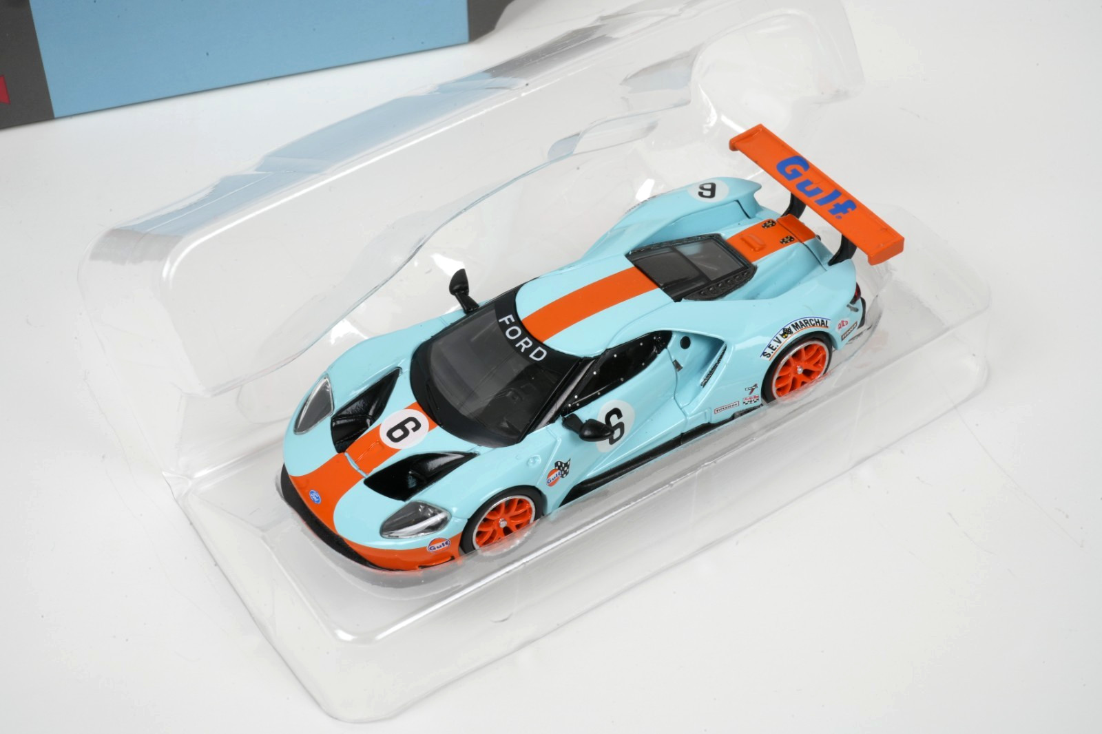 TSM Model Mini GT #269 Ford GT GTLM 1/64 Gulf Racing Limited Edition MGT00269