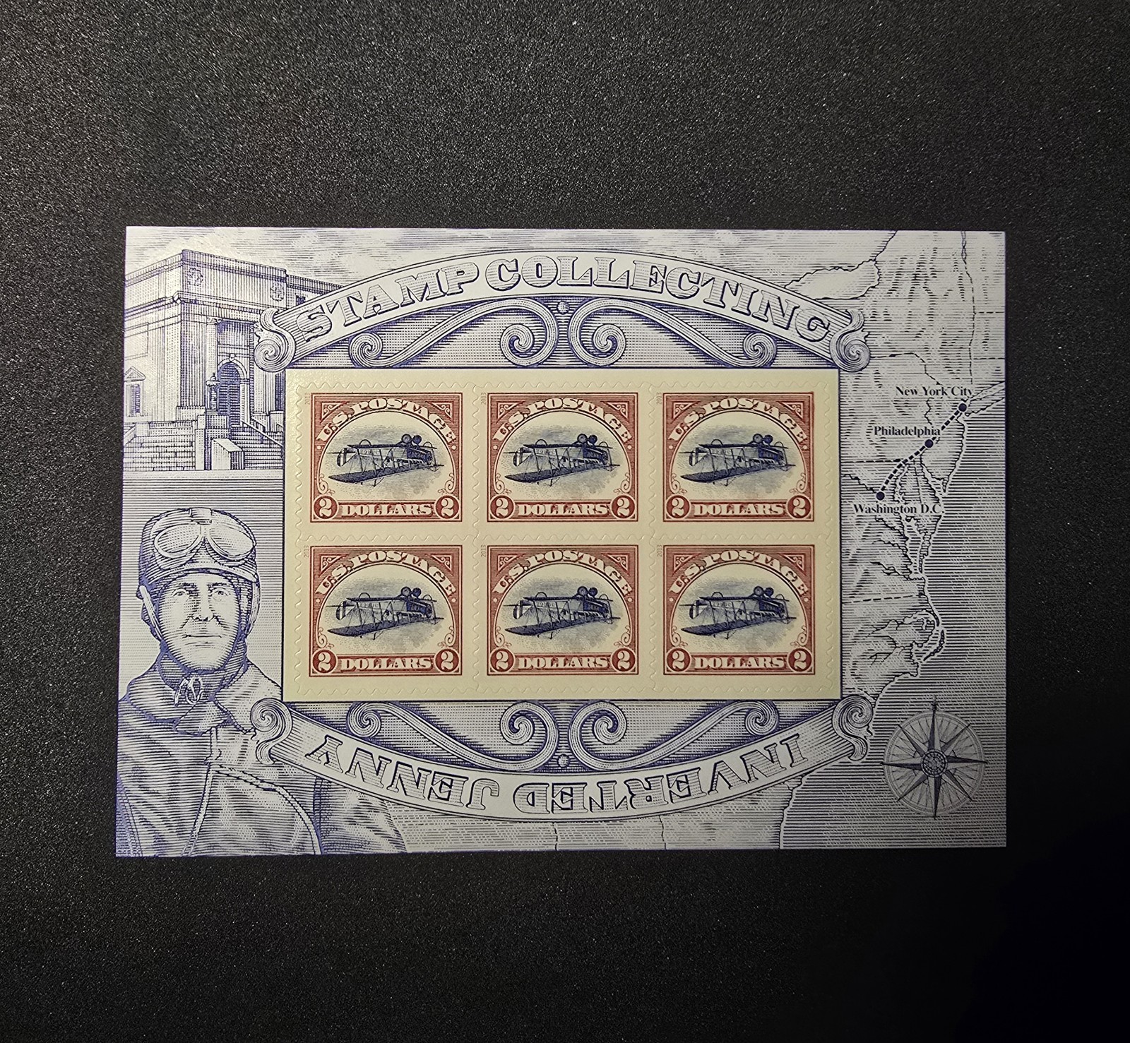2013 Scott #4806 $2 Inverted Jenny Commerative Sheet of 6 Stamps Only NM