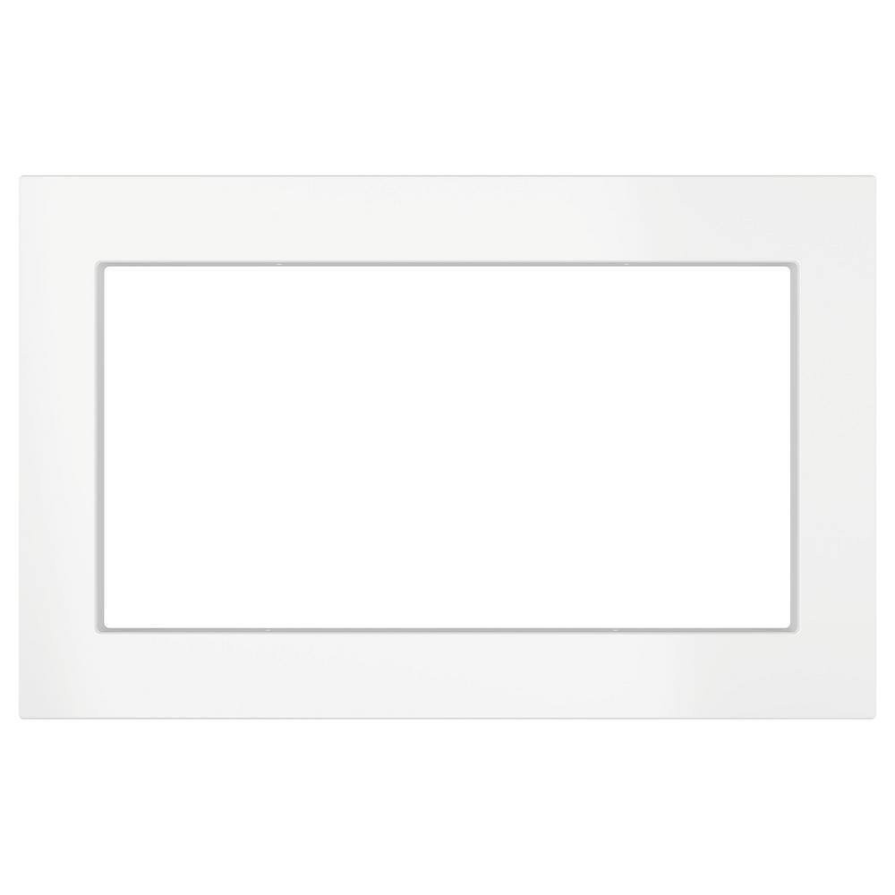 80t - GE 30 in. Optional Built-In Trim Kit in White