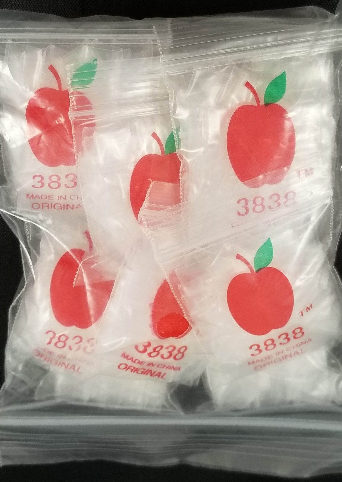 Original Apple Bags CLEAR Resealable Baggies Wholesale 1k  10k  50k Choose Size