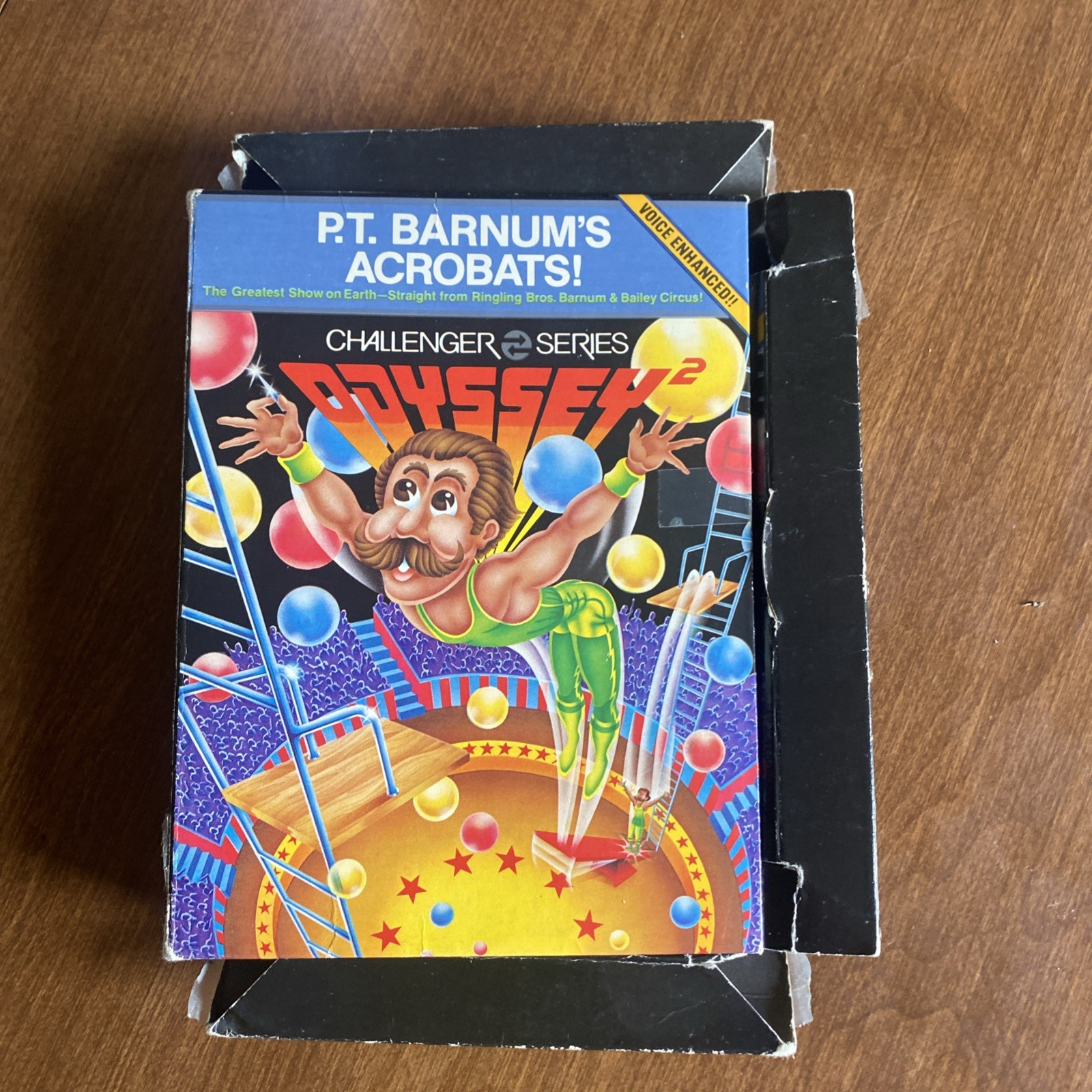 Vintage P.T. Barnums Acrobats Box And Instructions For Odyssey 2 Vintage P.T. Barnums Acrobats Box And Instructions For Odyssey 2