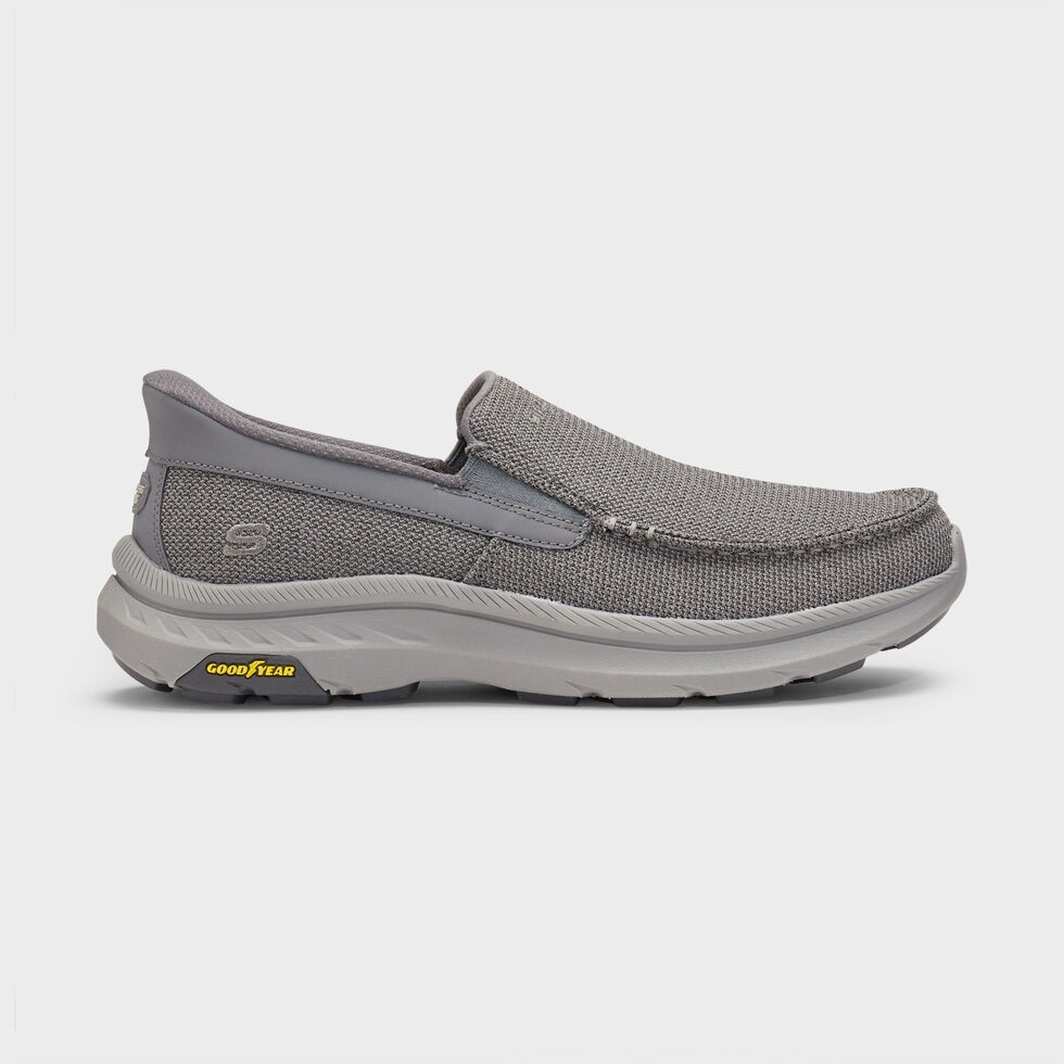 ON SALE  Duluth Trading Men\'s Skechers Wilfred Slip Ins Gray, NO IMPORT FEE