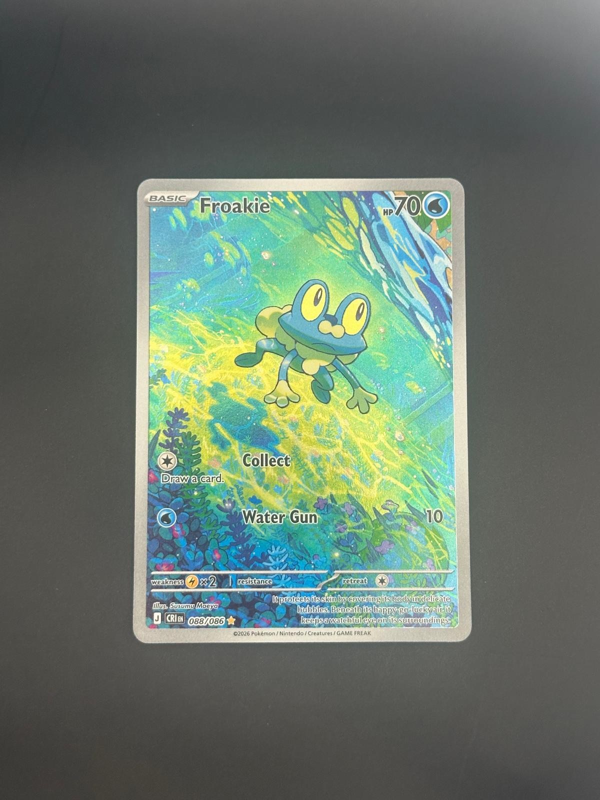 Froakie 088/086 Holo Illustration Rare Chaos Rising Pokemon Near Mint