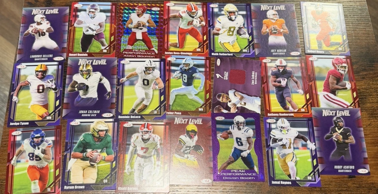 2026 Sage hit Football 92 Card Lot 2026 Sage hit Football 92 Card Lot
