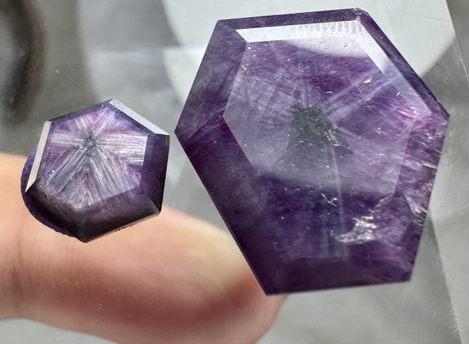 35 CT ,Beautiful Natural Purplish Pink Color Sapphire Trapiche peices @ PAK