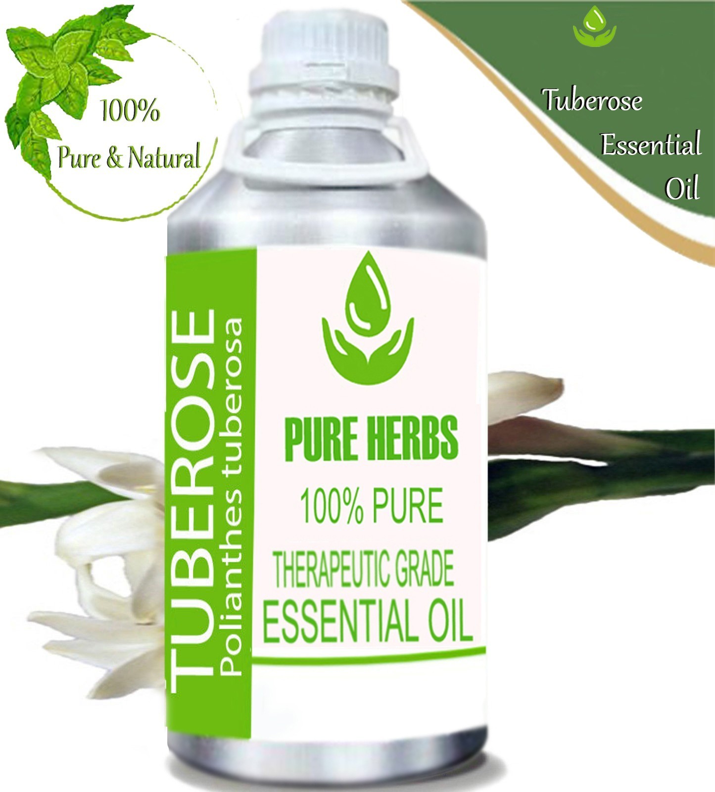 Pure Herbs Tuberose 100% pure Polianthes Tuberosa Essential Oil bD477