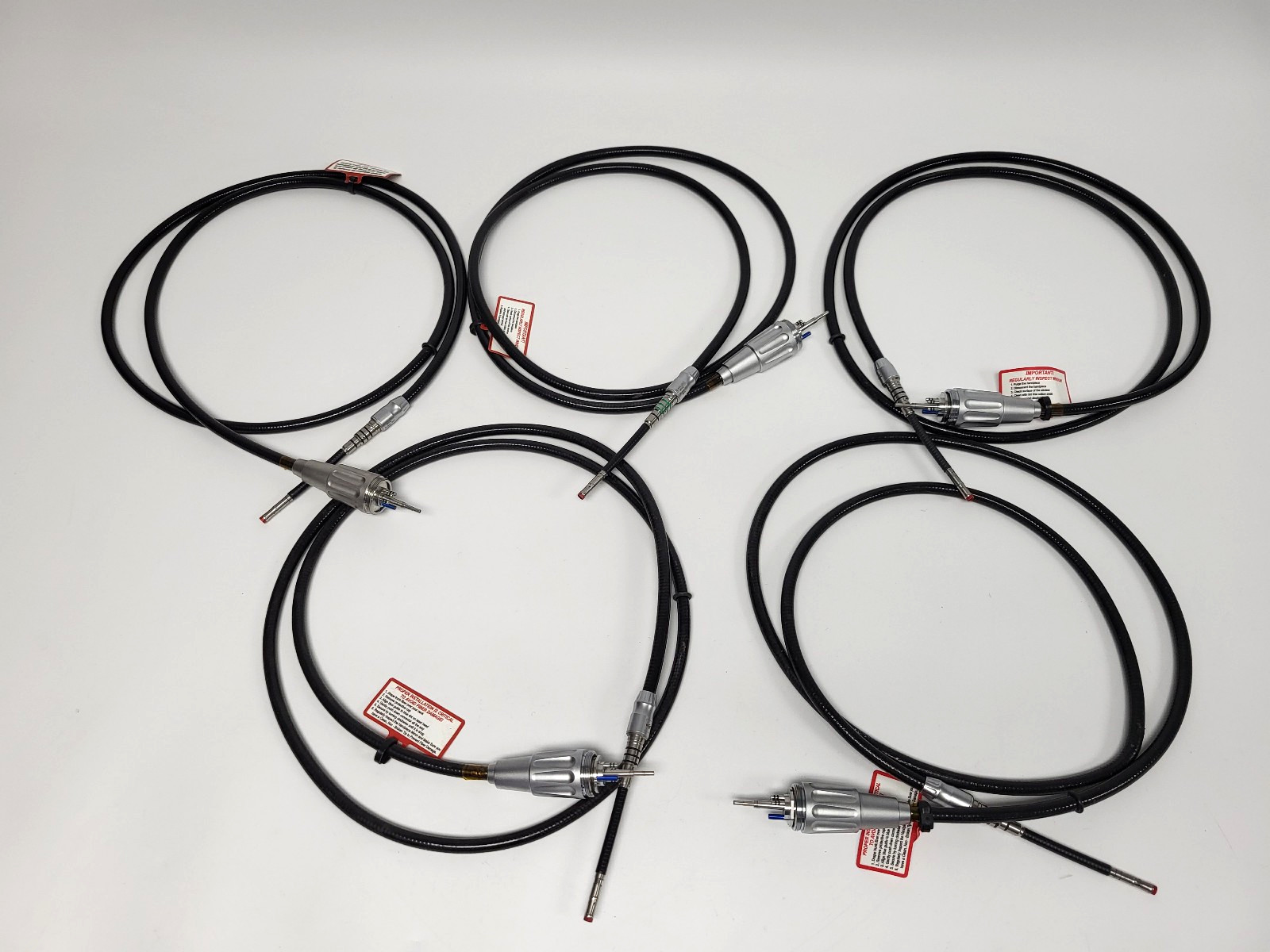 Lot of 5 Biolase Fiber Optic for Waterlase Laser iPlus, MD Parts (Bad Output)