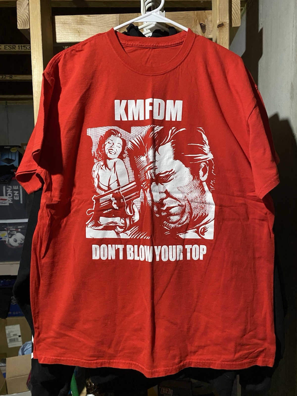 KMFDM Don’t Blow Your Top T-Shirt (XL) KMFDM Don’t Blow Your Top T-Shirt (XL)