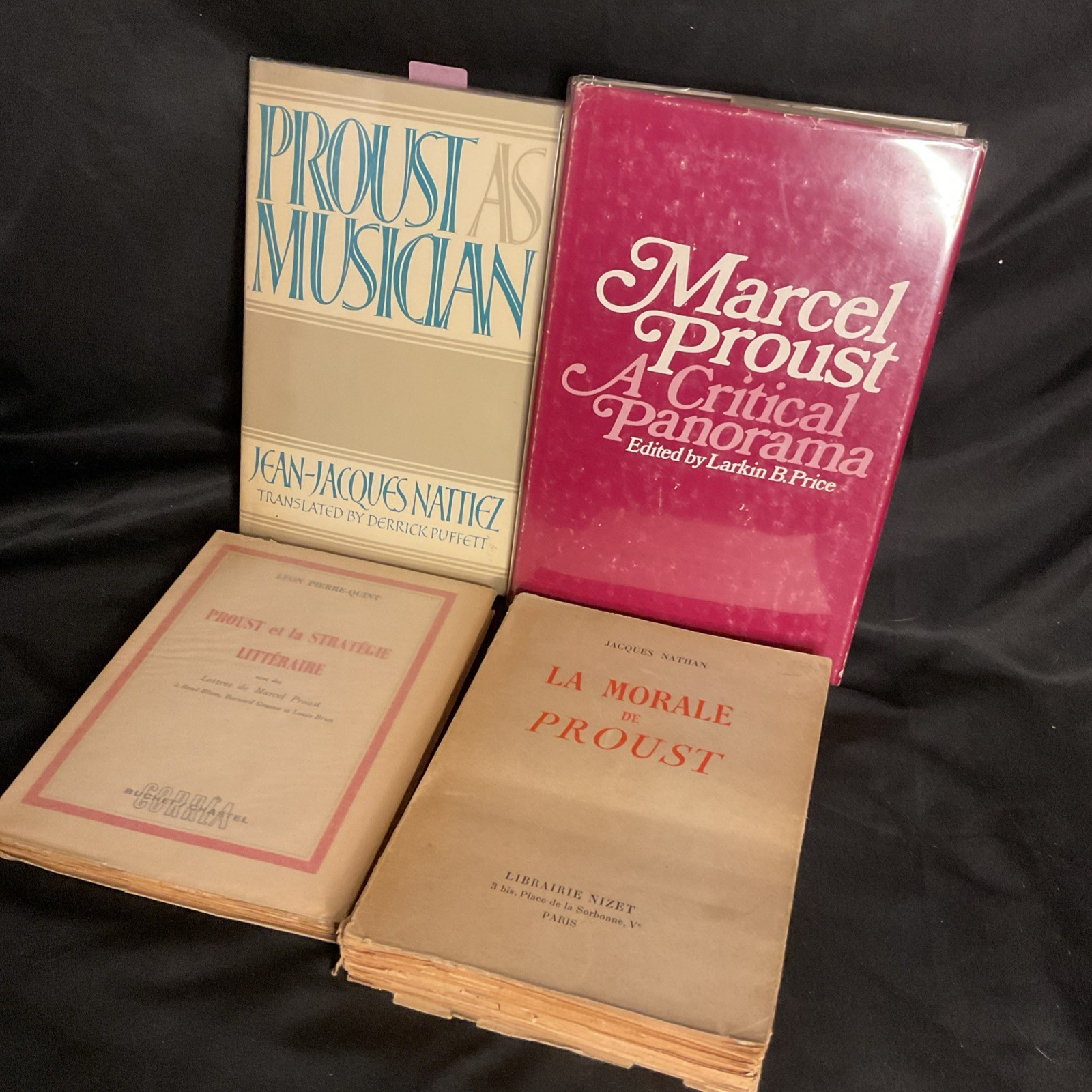 Proustian 4 Book Lot French Literary Guides Legacy Puffett Price Nathan Quint Proustian 4 Book Lot French Literary Guides Legacy Puffett Price Nathan Quint