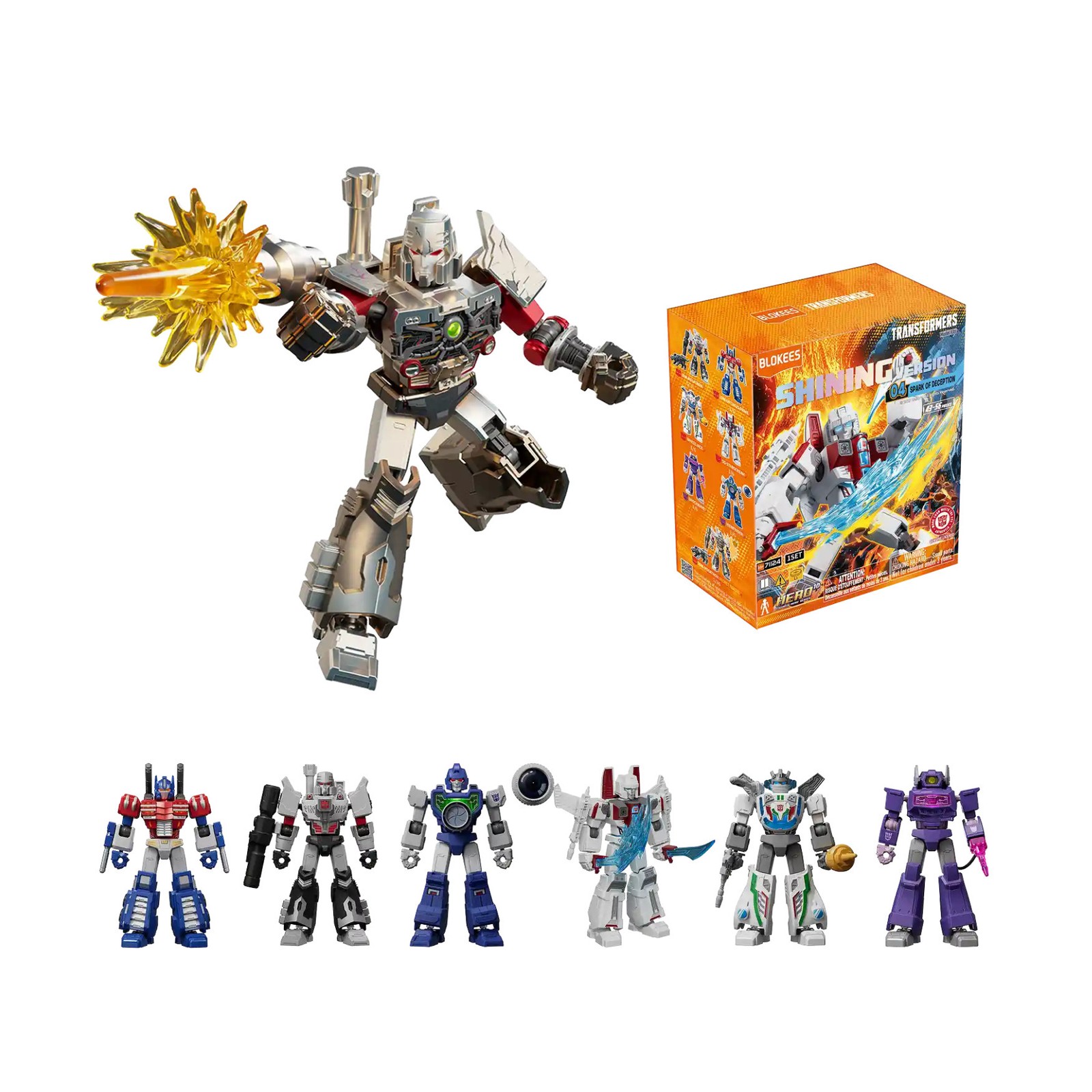 Blokees Transformers Shining Version 04 Spark of Deception Figures (6 Pack)