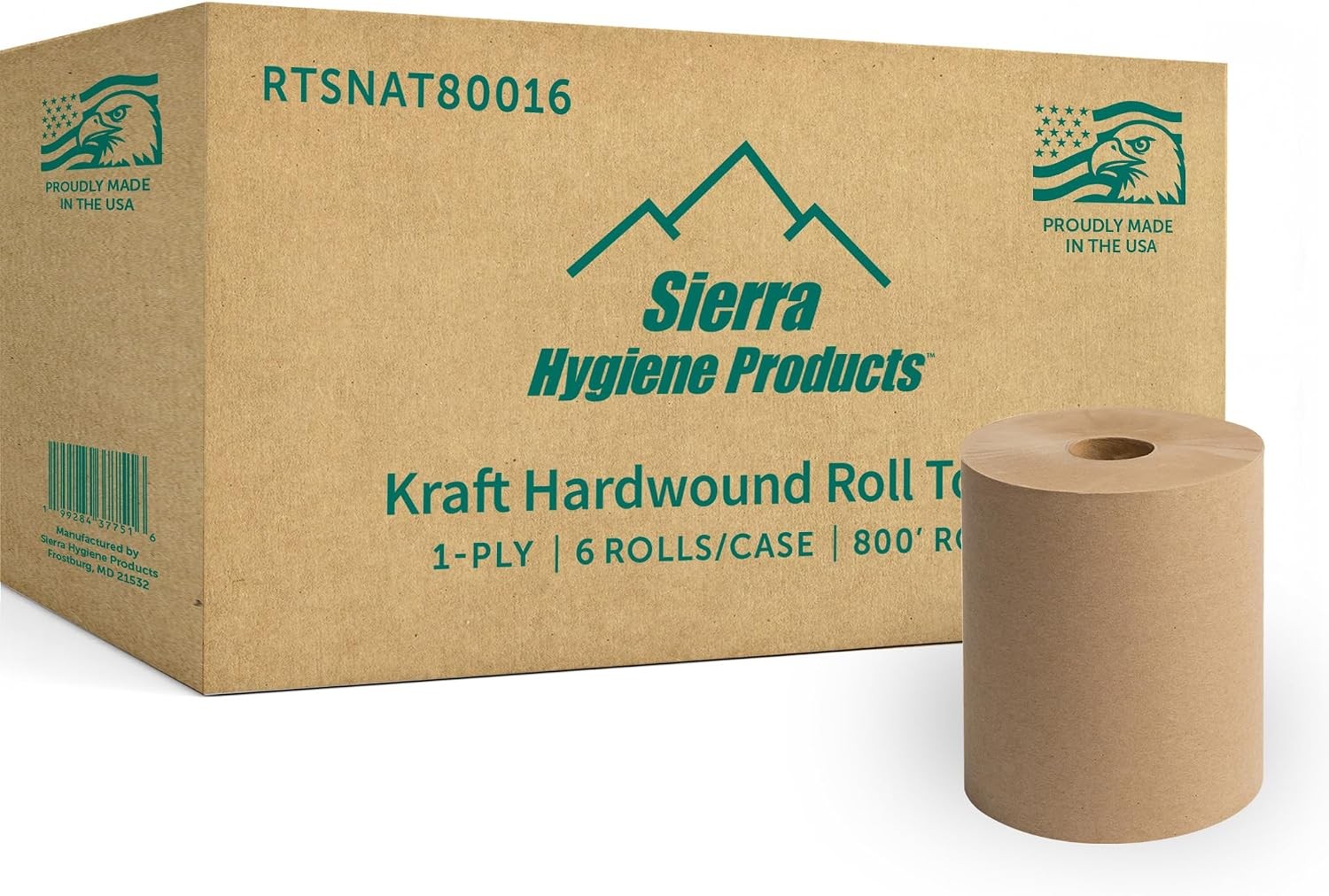 Sierra Hygiene 1-Ply Natural Hardwound Paper Towels 8\ Sierra Hygiene 1-Ply Natural Hardwound Paper Towels 8\