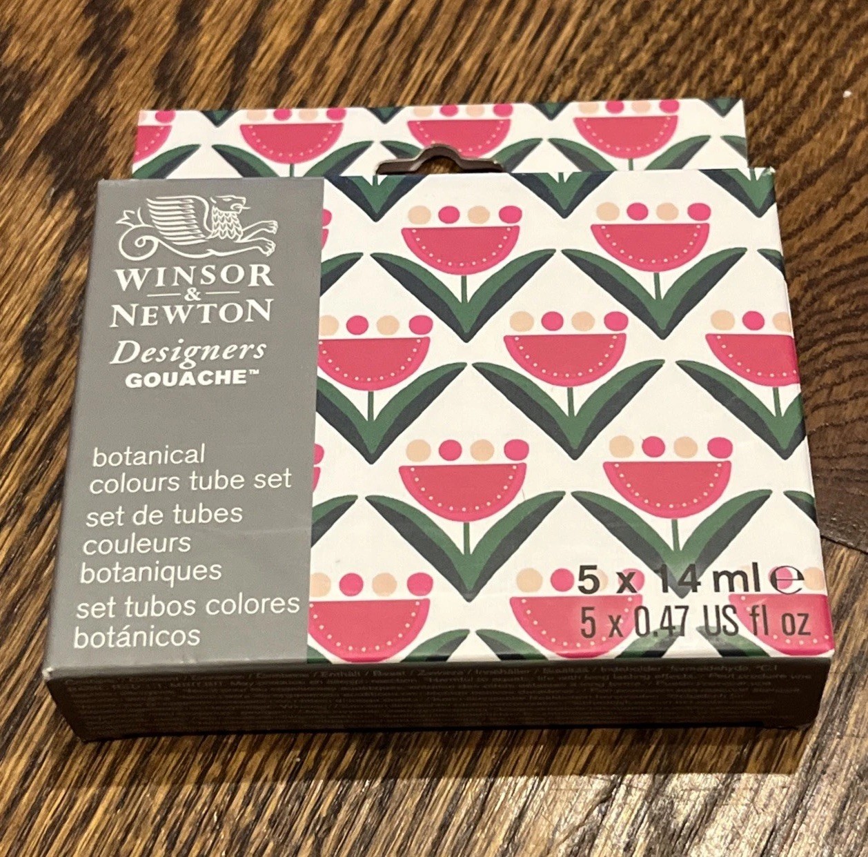 Winsor & Newton Designers Gouache Botanical Colours Set 5x14ml Made in France Winsor & Newton Designers Gouache Botanical Colours Set 5x14ml Made in France