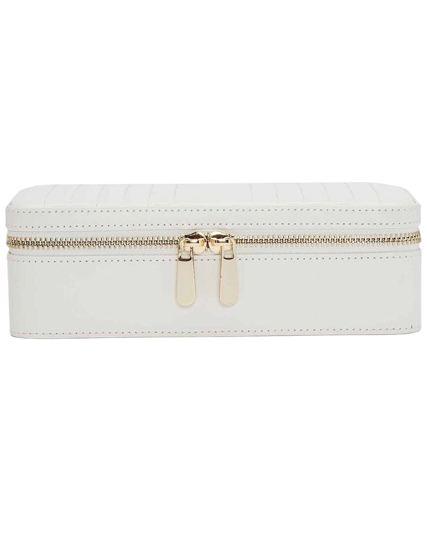 Wolf Handmade Maria Medium Zip Case White