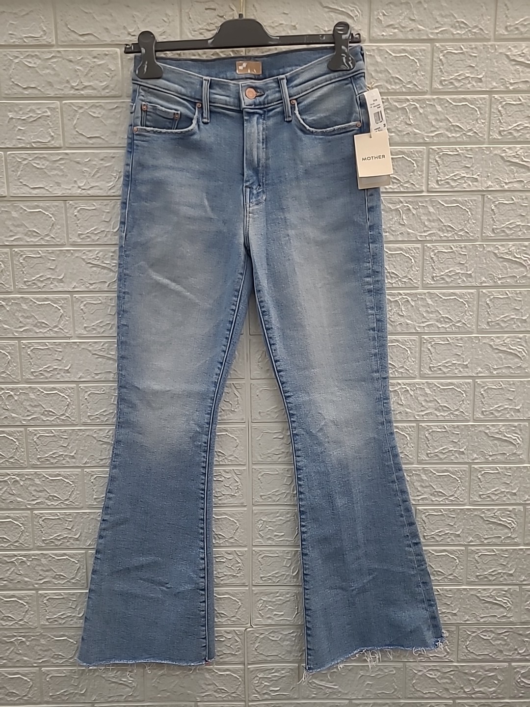 New Mother The Weekender Fray California Cruiser Blue Jeans Size 28