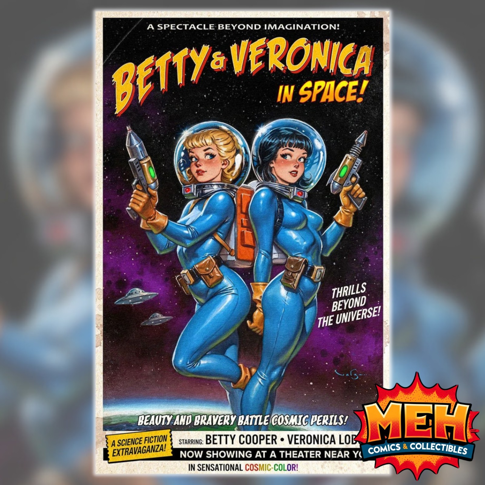 Archie's Movie Mania #1 - Carlos Valenzuela - Betty & Veronica in Space Ltd 250
