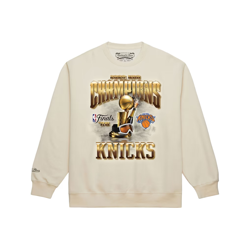 New York Knicks Mitchell & Ness 2026 NBA Finals Champions Crewneck Sweatshirt 