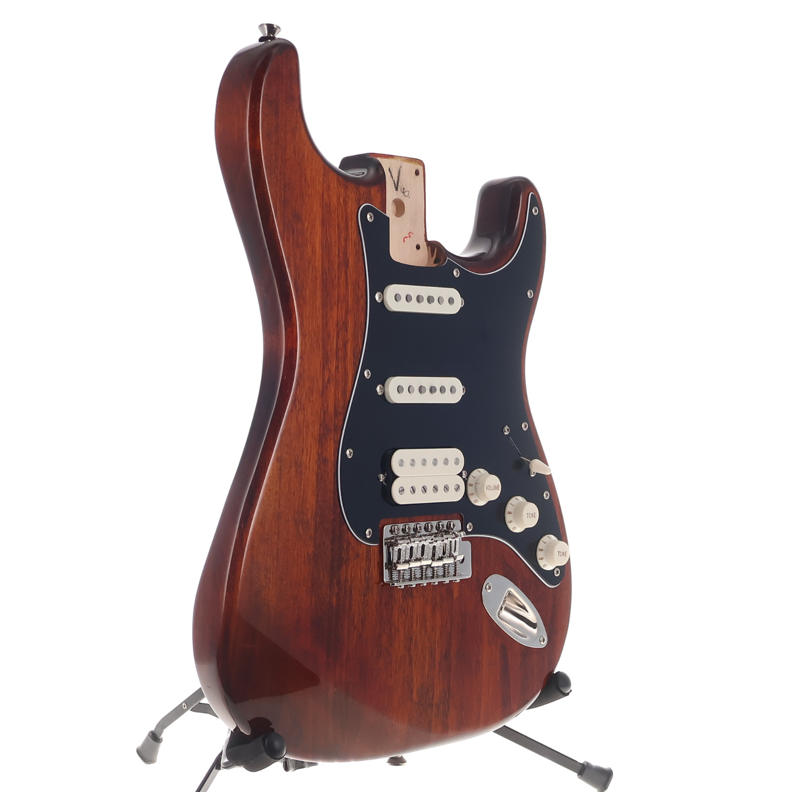 Squier Stratocaster Body HSS Classic Vibe 70s Series Walnut Finish Fully Loaded
