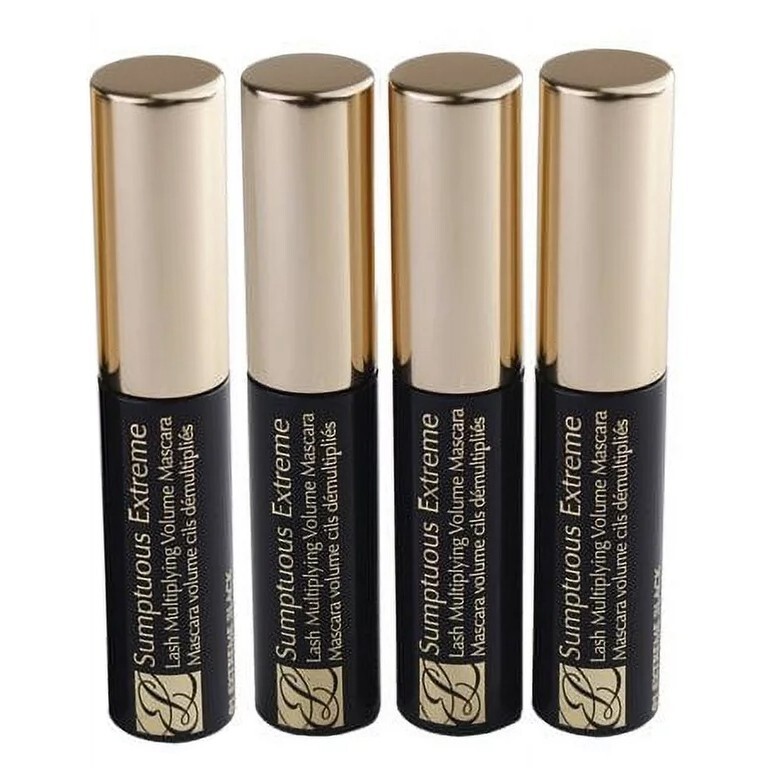 4x Estee Lauder Sumptuous Extreme Lash Multiplying Volume Mascara -Extreme Black