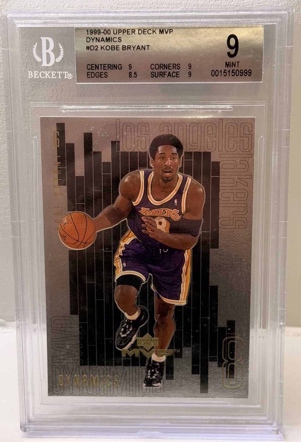 1999-00 Upper Deck MVP - MVP Dynamics - Kobe Bryant #D2 - BGS 9