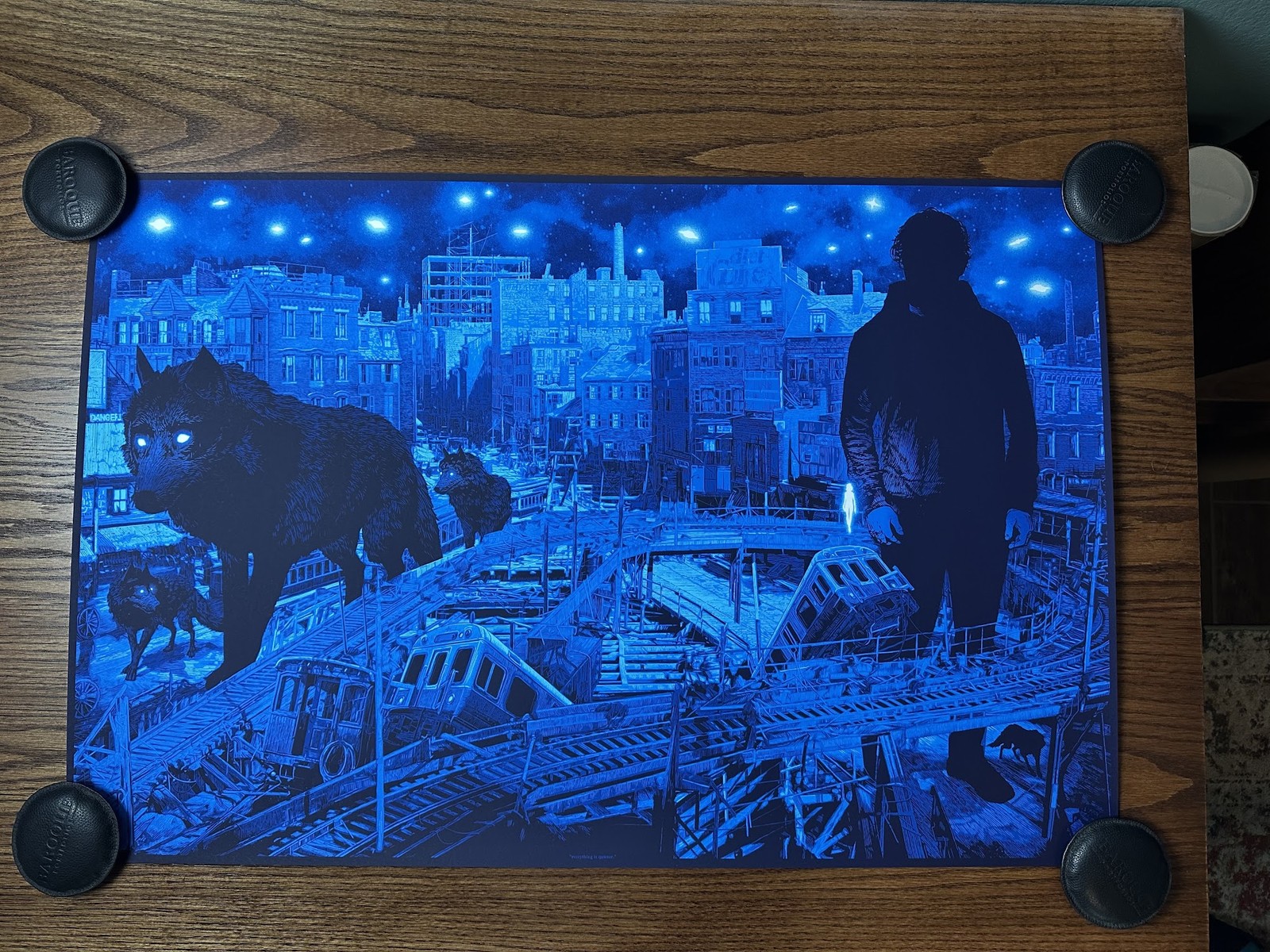 Everything is Quieter Mondo 36x24 Poster Daniel Danger Limited Edition Print