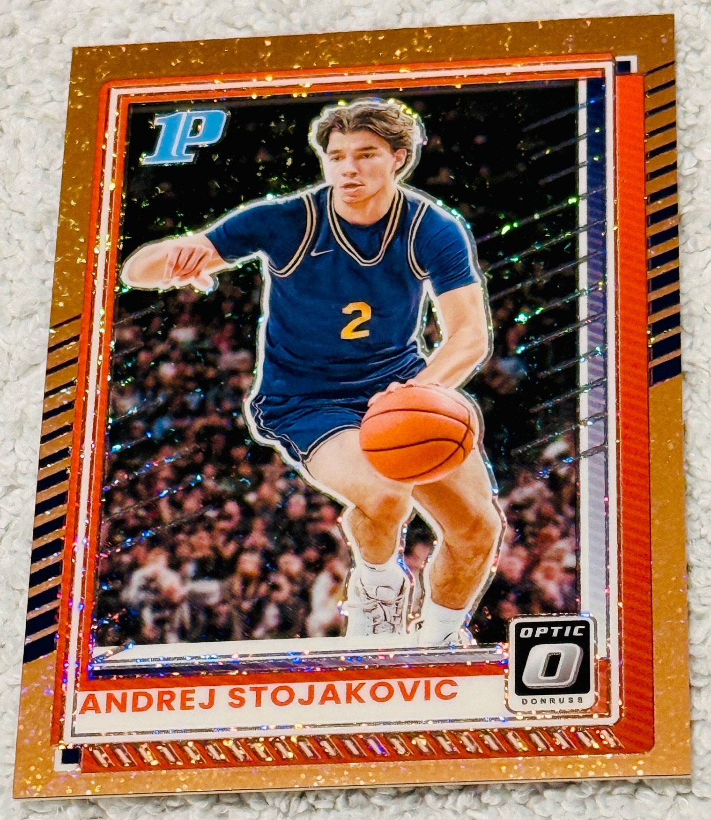 2025-26 Panini Donruss - Optic Andrej Stojakovic #76 Copper Glitter Prizm /99...