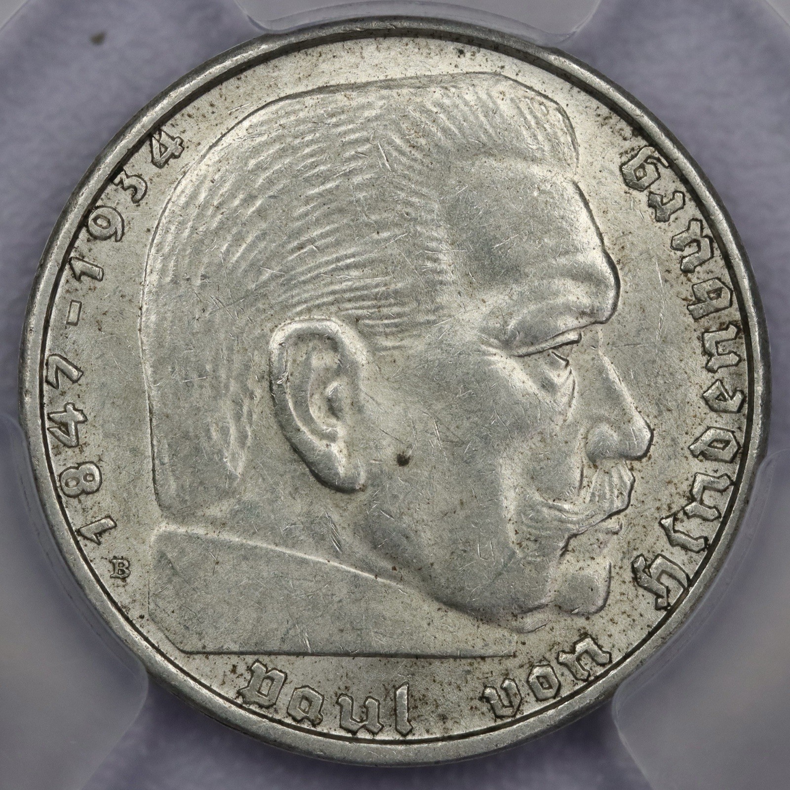 1938-B German 2 Reichsmark Third Reich WWII J-366 - PCGS MS 62 1938-B German 2 Reichsmark Third Reich WWII J-366 - PCGS MS 62