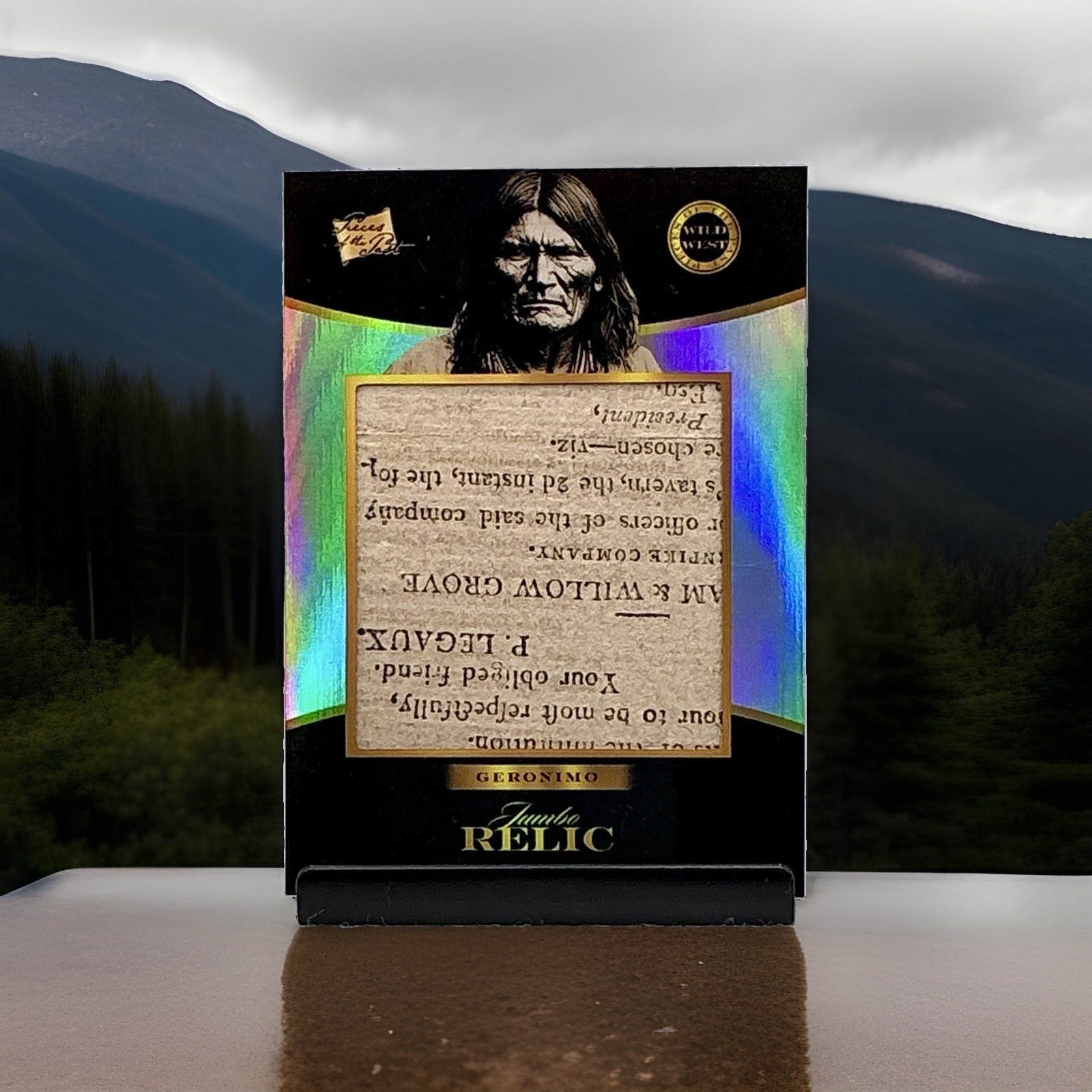 2025 Pieces Of The Past Wild West Edition Geronimo Vintage Jumbo Document Relic 2025 Pieces Of The Past Wild West Edition Geronimo Vintage Jumbo Document Relic