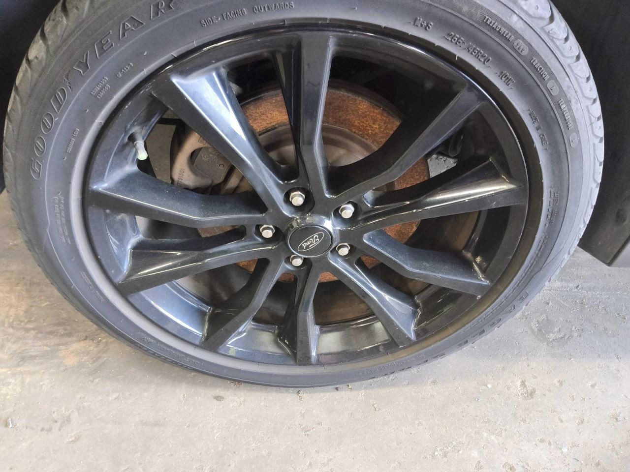 Wheel 20x8 Aluminum 10 Spoke Painted Black Fits 16-19 FLEX 800082