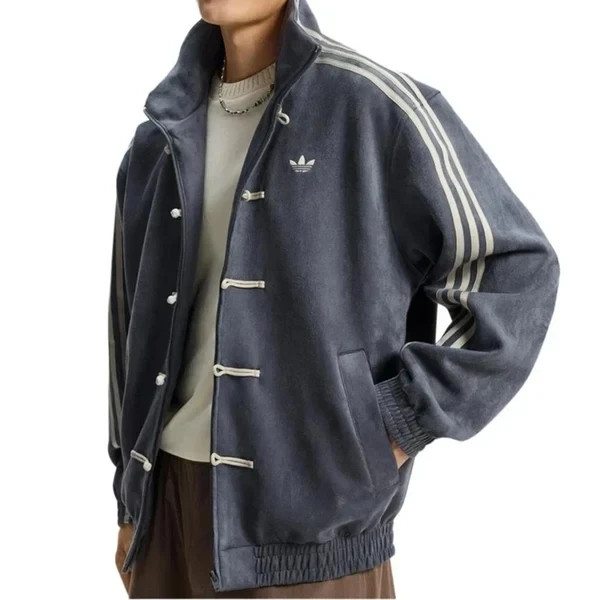 Adidas Originals Year Snake Limite Chinese Stand Collar Blue Grey Jacket 2026