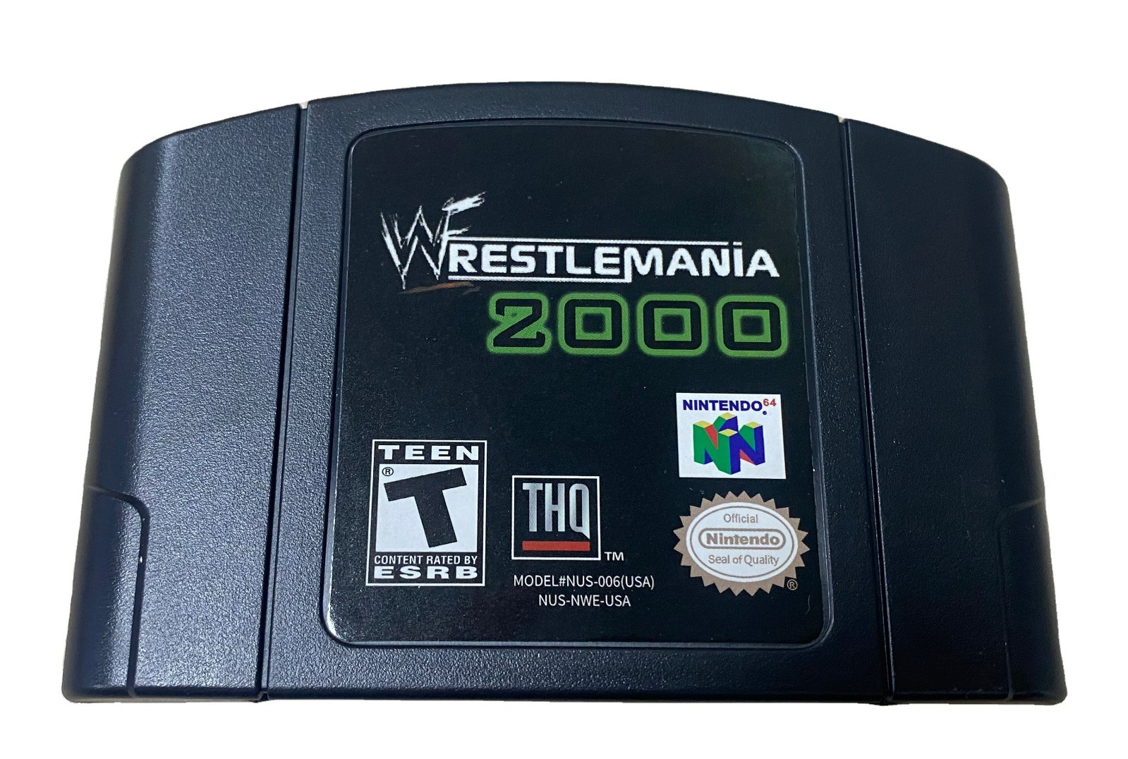 WrestleMania 2000 Nintendo 64 game cartridge