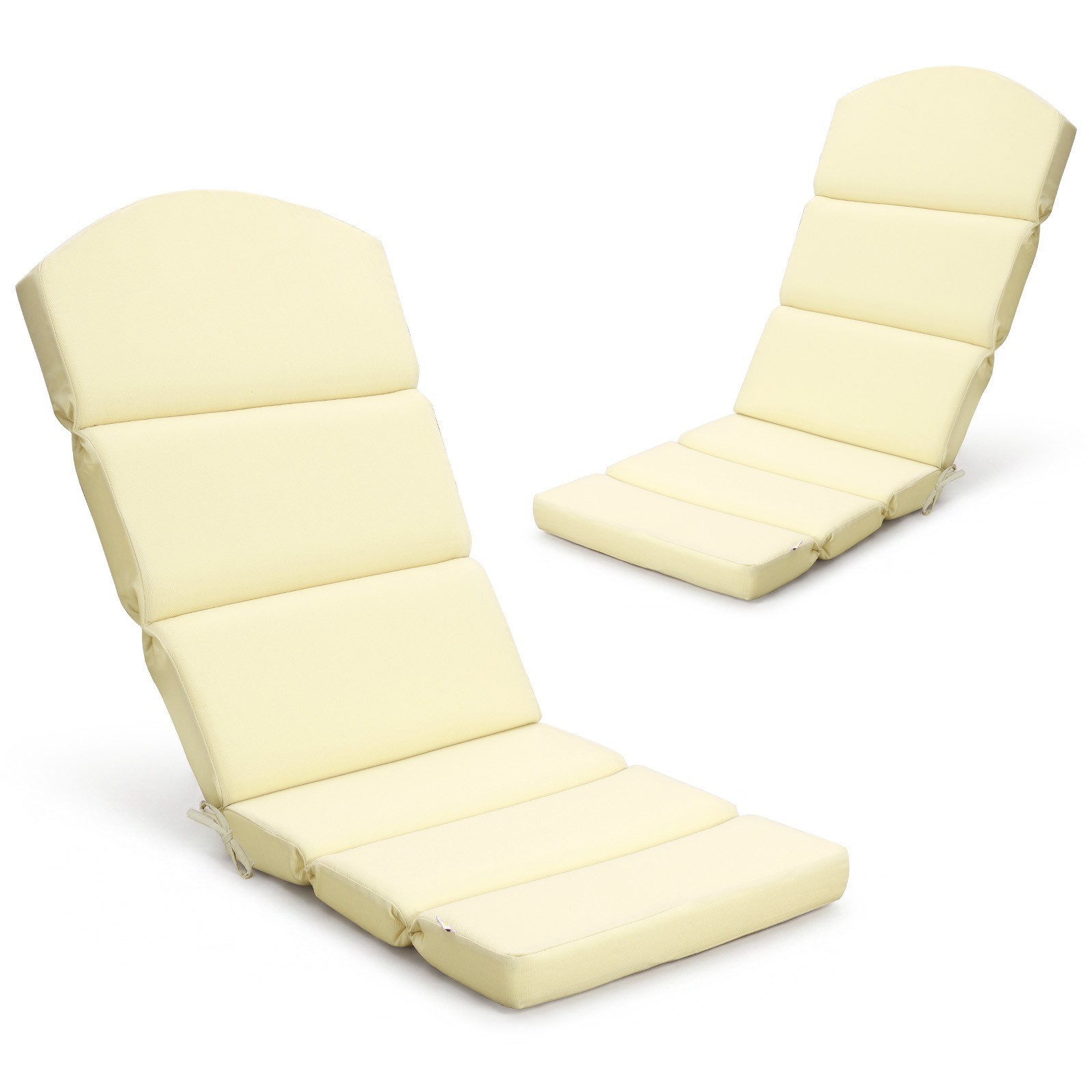 Aoodor 2PCS Patio Chair Cushion for Adirondack High Back with Tie Indoor Outdoor
