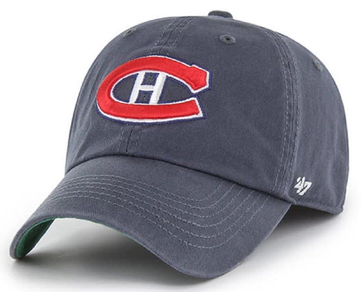 Montreal Canadiens NHL '47 Vintage Navy Blue Franchise Dad Hat Cap Fitted Men's Montreal Canadiens NHL '47 Vintage Navy Blue Franchise Dad Hat Cap Fitted Men's