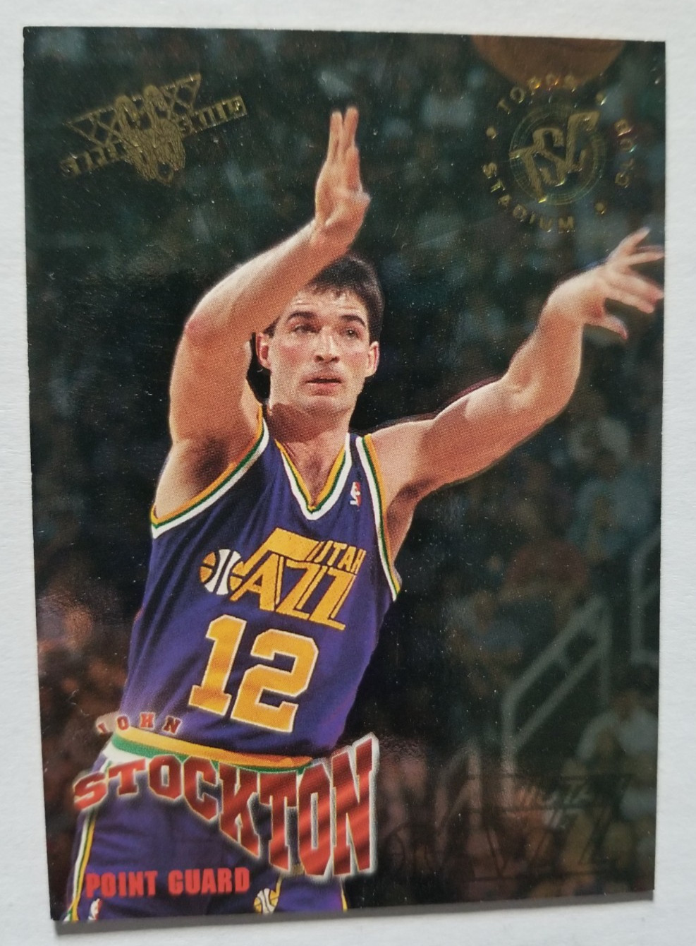1994-95 Topps Stadium Club Super Skills John Stockton #4 HOF Utah Jazz