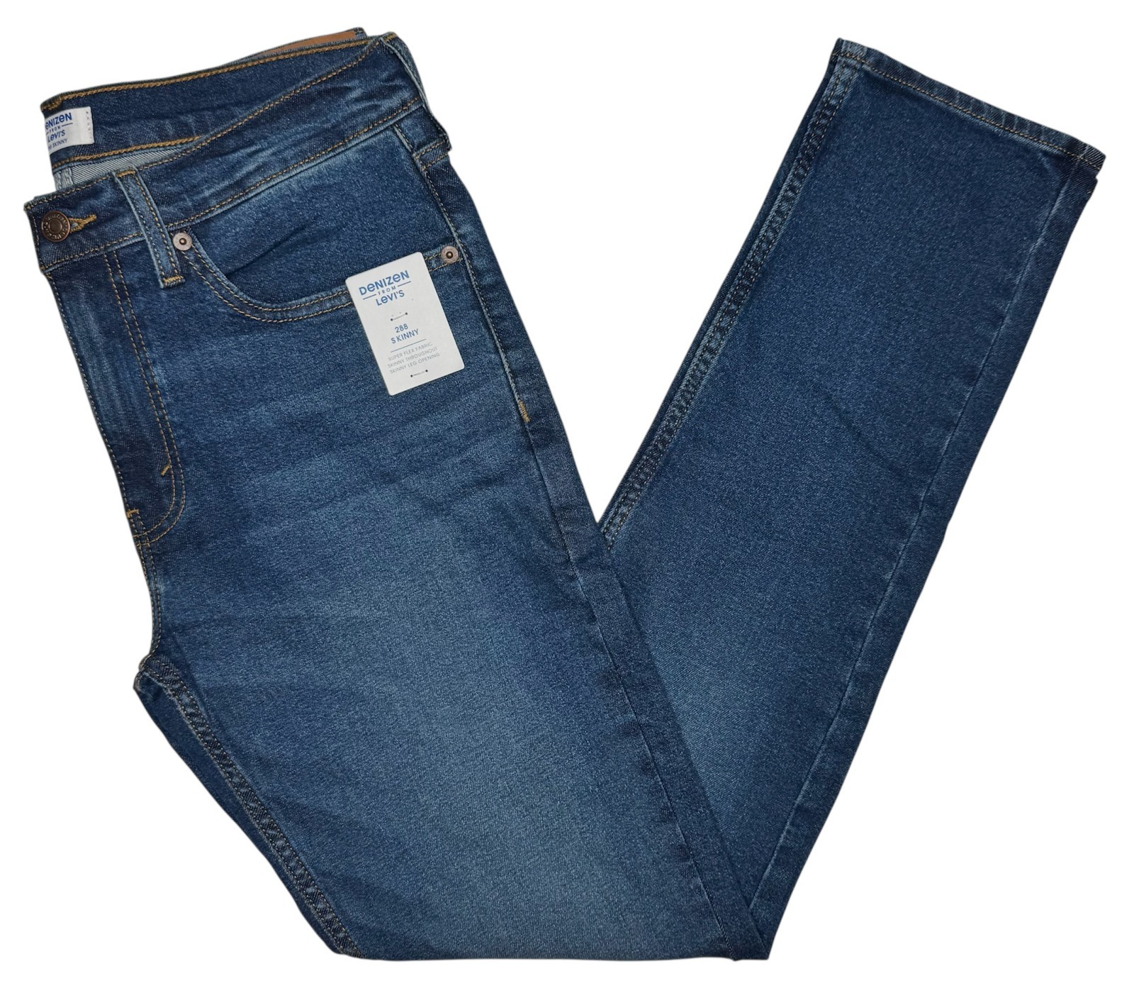 Denizen From Levi\'s #11762 NEW Men\'s Super Flex Stretch 288 Skinny Jeans Denizen From Levi\'s #11762 NEW Men\'s Super Flex Stretch 288 Skinny Jeans