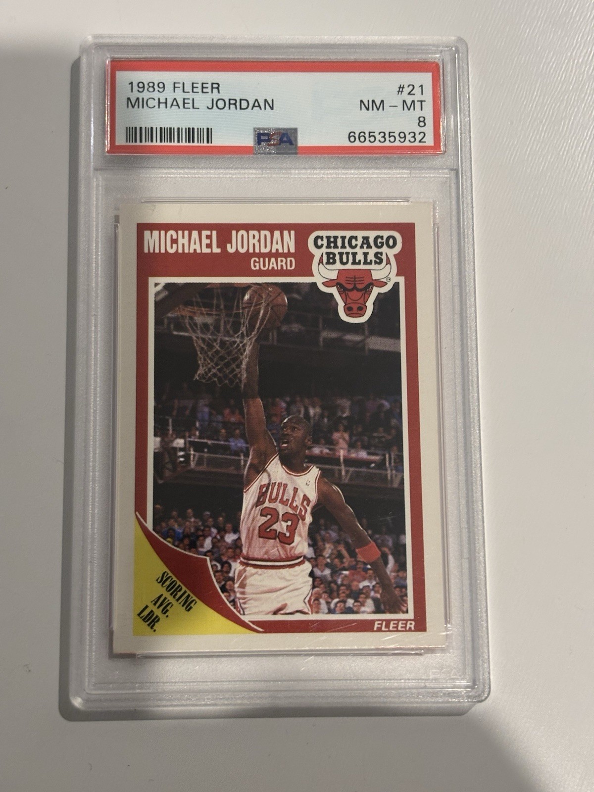 fleer 1989 michael jordan #21 PSA 8 NM-MT chicago bulls nba basketball card fleer 1989 michael jordan #21 PSA 8 NM-MT chicago bulls nba basketball card