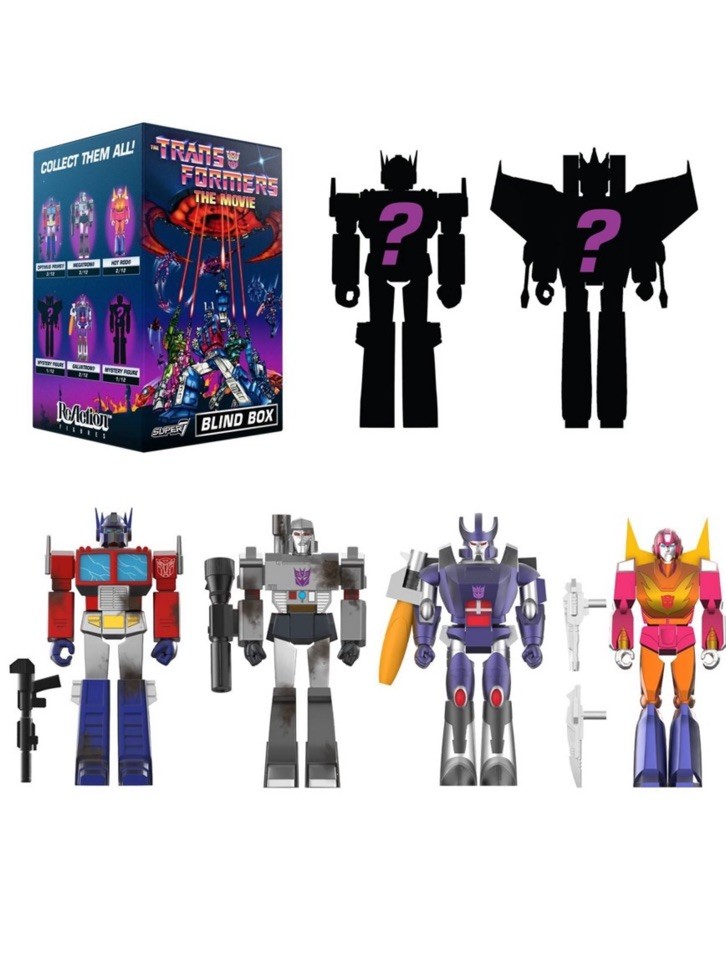 “Transformers: The Movie 40th Anniversary,” Super 7 Blind Box; New/Sealed “Transformers: The Movie 40th Anniversary,” Super 7 Blind Box; New/Sealed