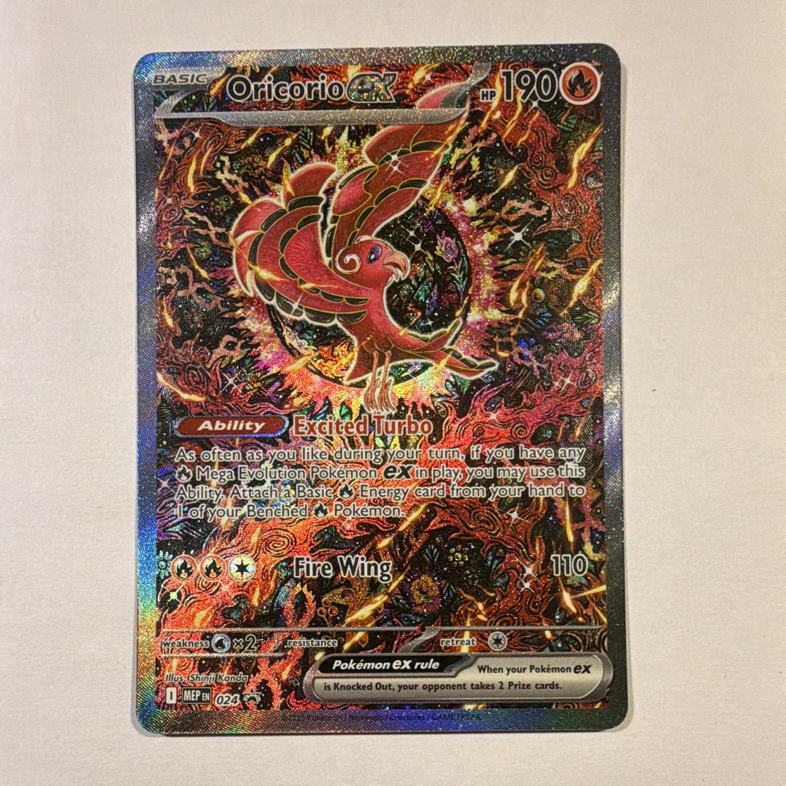 Oricorio ex 024 Me: Mega Evolution Promo Holo